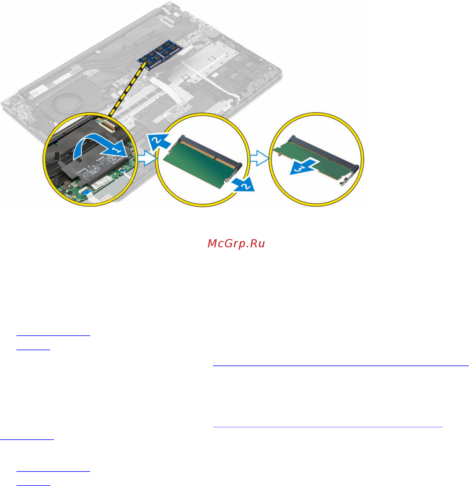 Dell vostro 5459, 5459-1863 [11/36] Установка модуля памяти