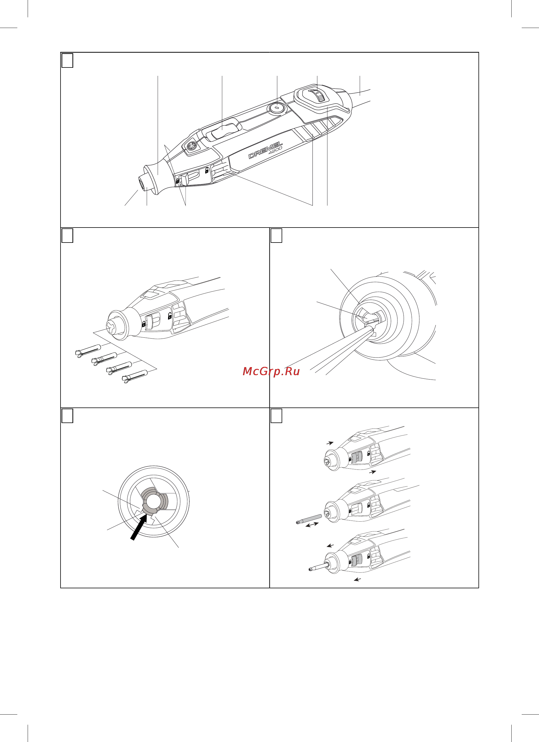 Dremel 4200-4/75 Инструкция по эксплуатации онлайн [2/112] 152543