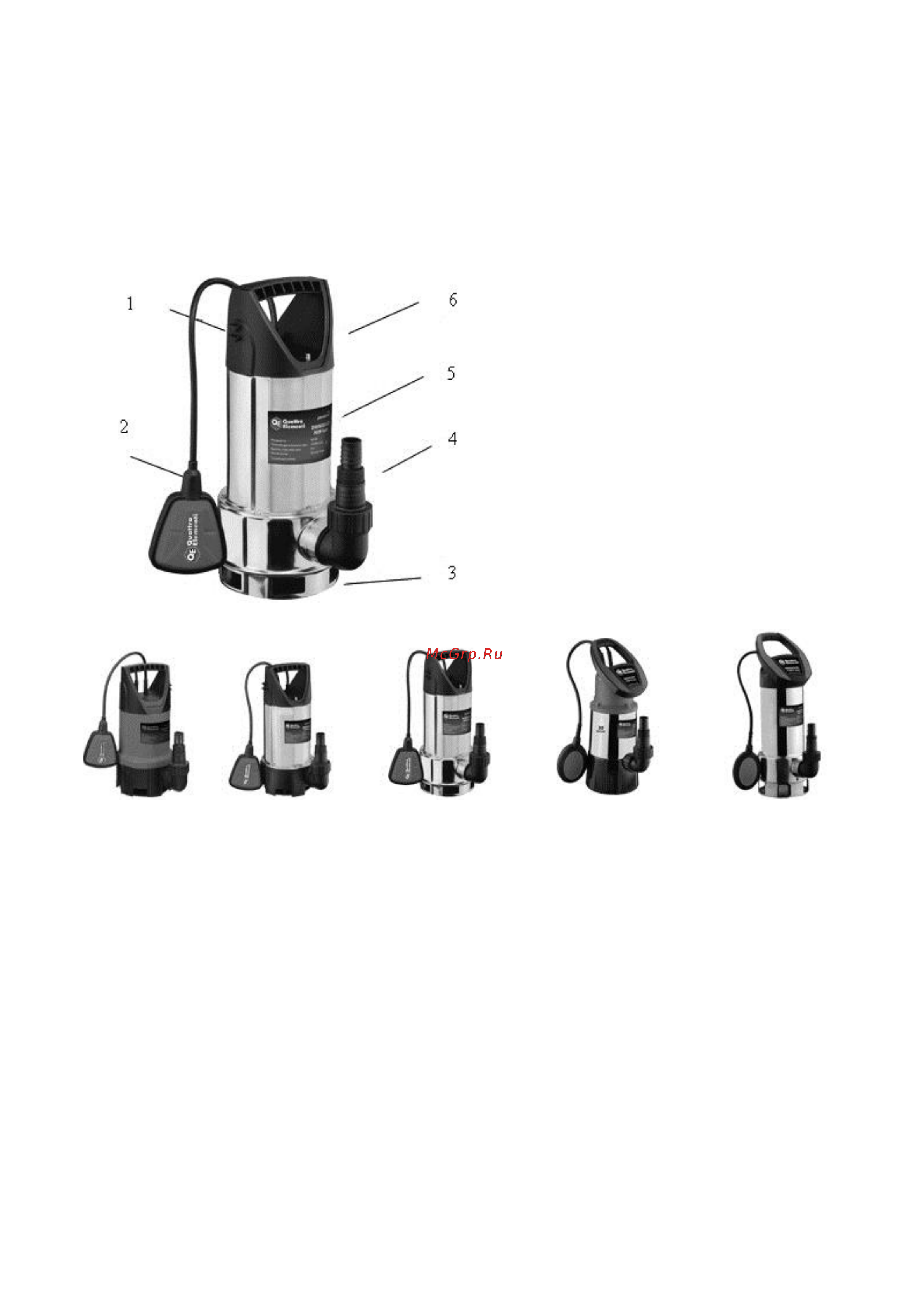Quattro Elementi DRENAGGIO 1100 F Inox [2/5] Назначение общее описание и внешний вид