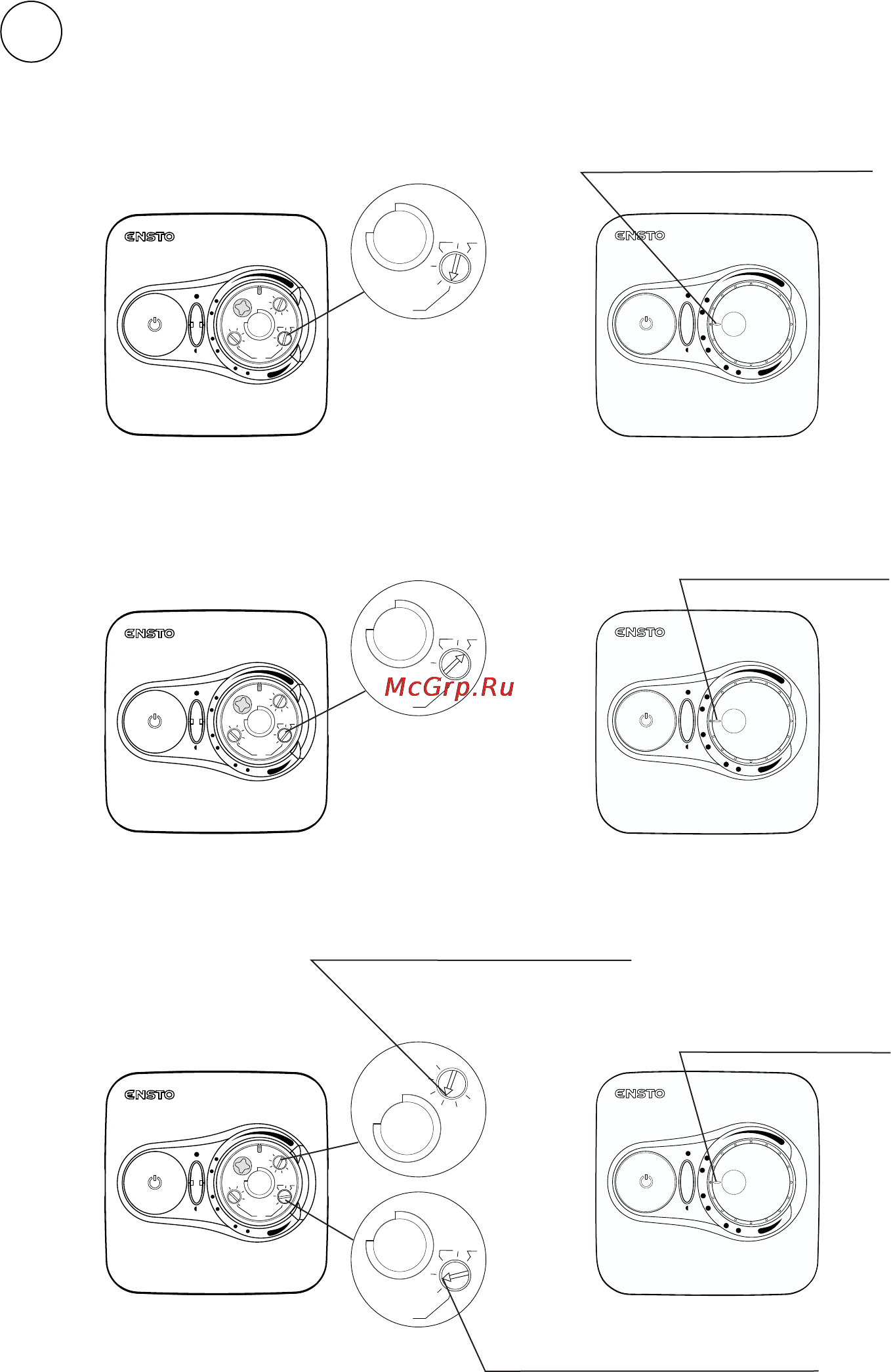 Ensto eco16frj, для теплого пола [4/24] Eco16fr termostaatin toimintavaihtoehdot functions of eco16fr thermostat