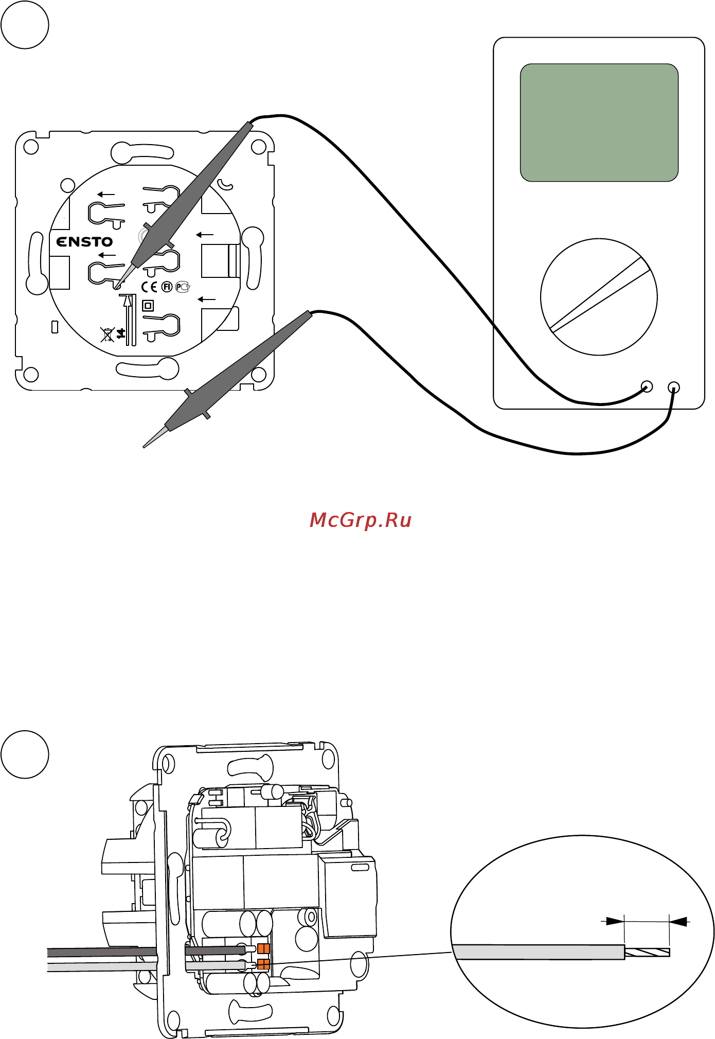 Ensto eco16fjw, для теплого пола [3/12] 5mm² 1 5mm²