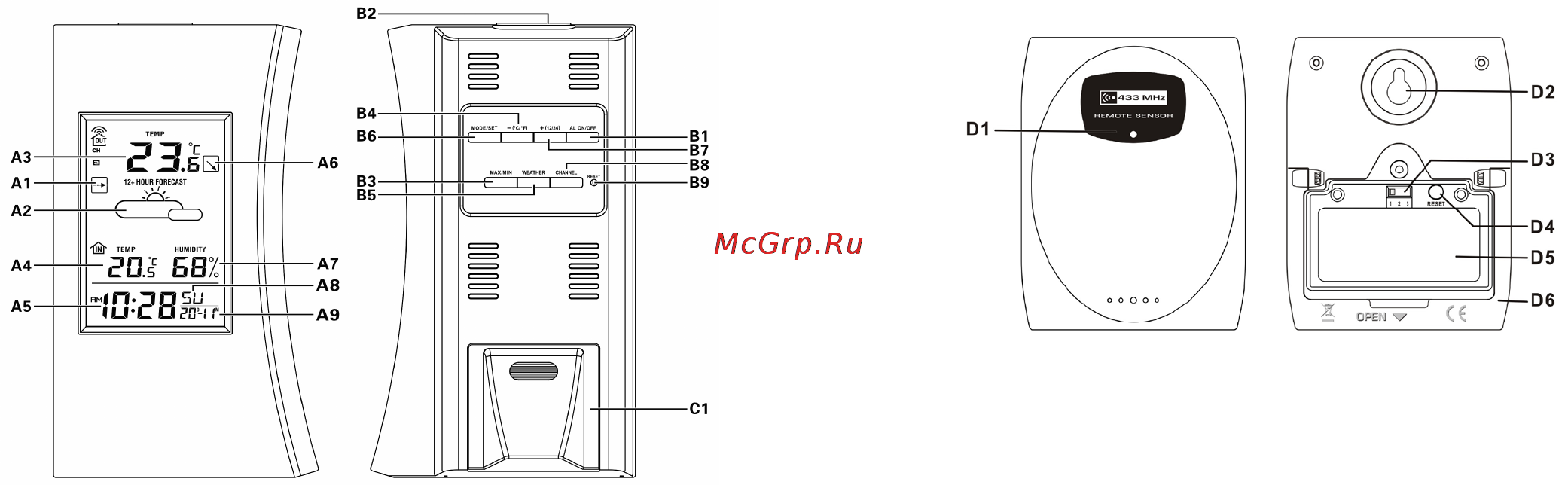 Ea2 ed603 [8/11] Main unit appearance 3 outdoor thermo sensor
