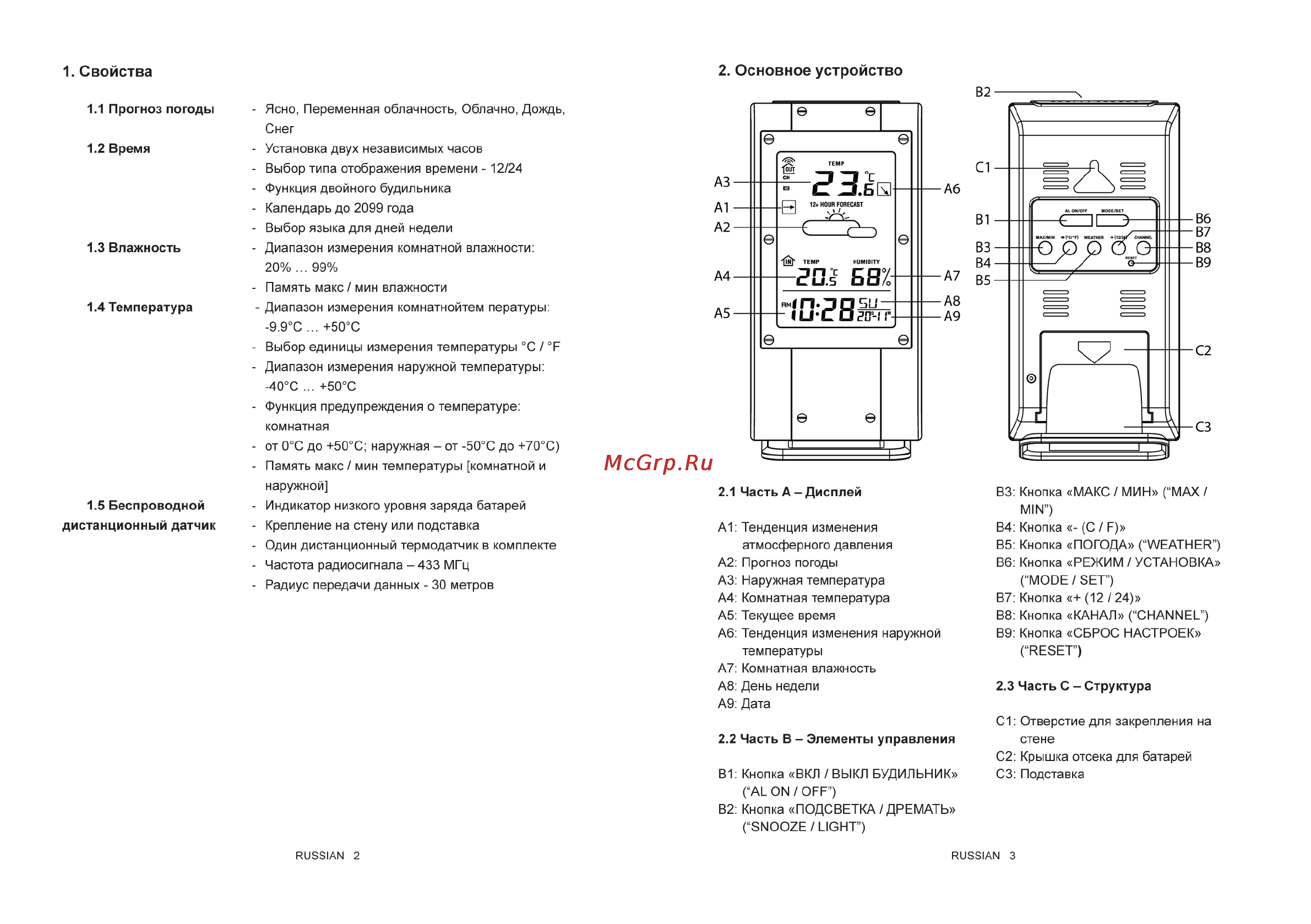 Ea2 OP303 Инструкция по эксплуатации онлайн [2/11] 152597