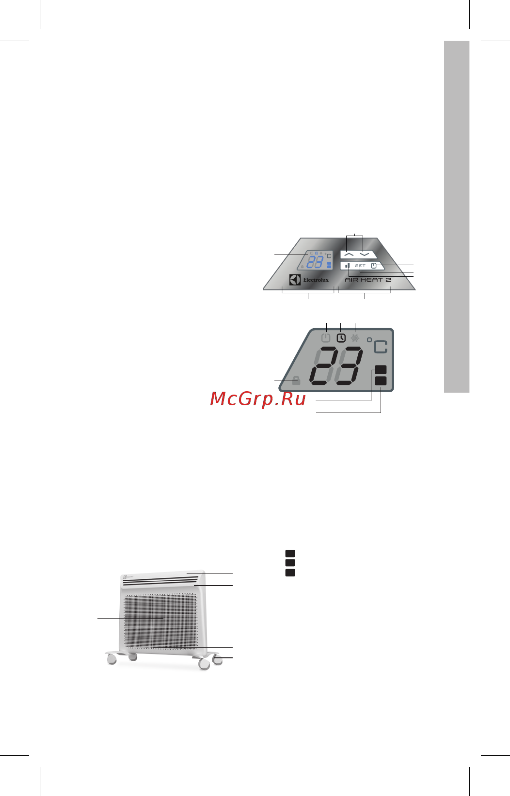 Electrolux eih/ag2-1500 e [3/30] Блок управления