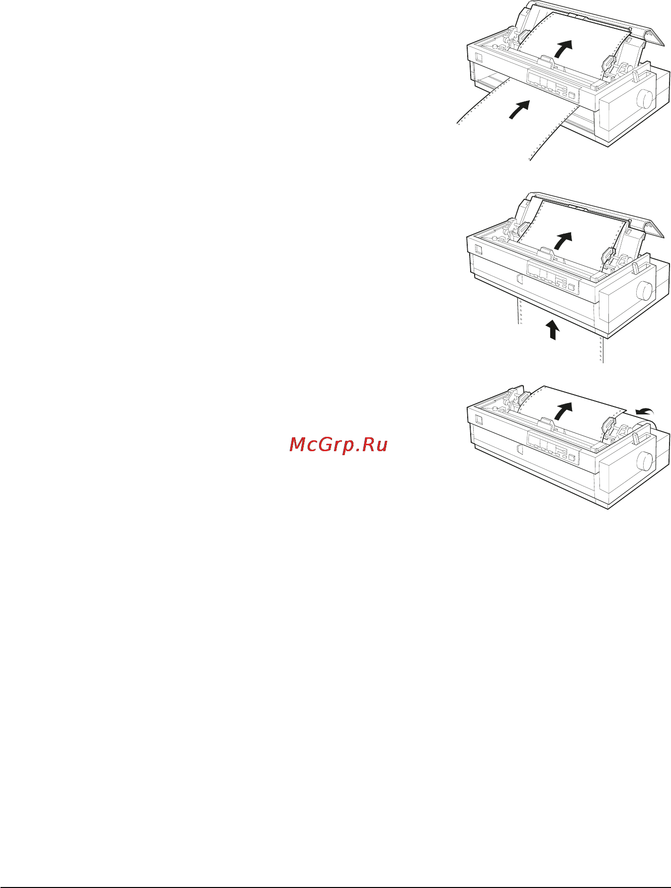 Epson lq 2180 [72/230] Накиньте ленту отверстиями боковых перфораций на зубья