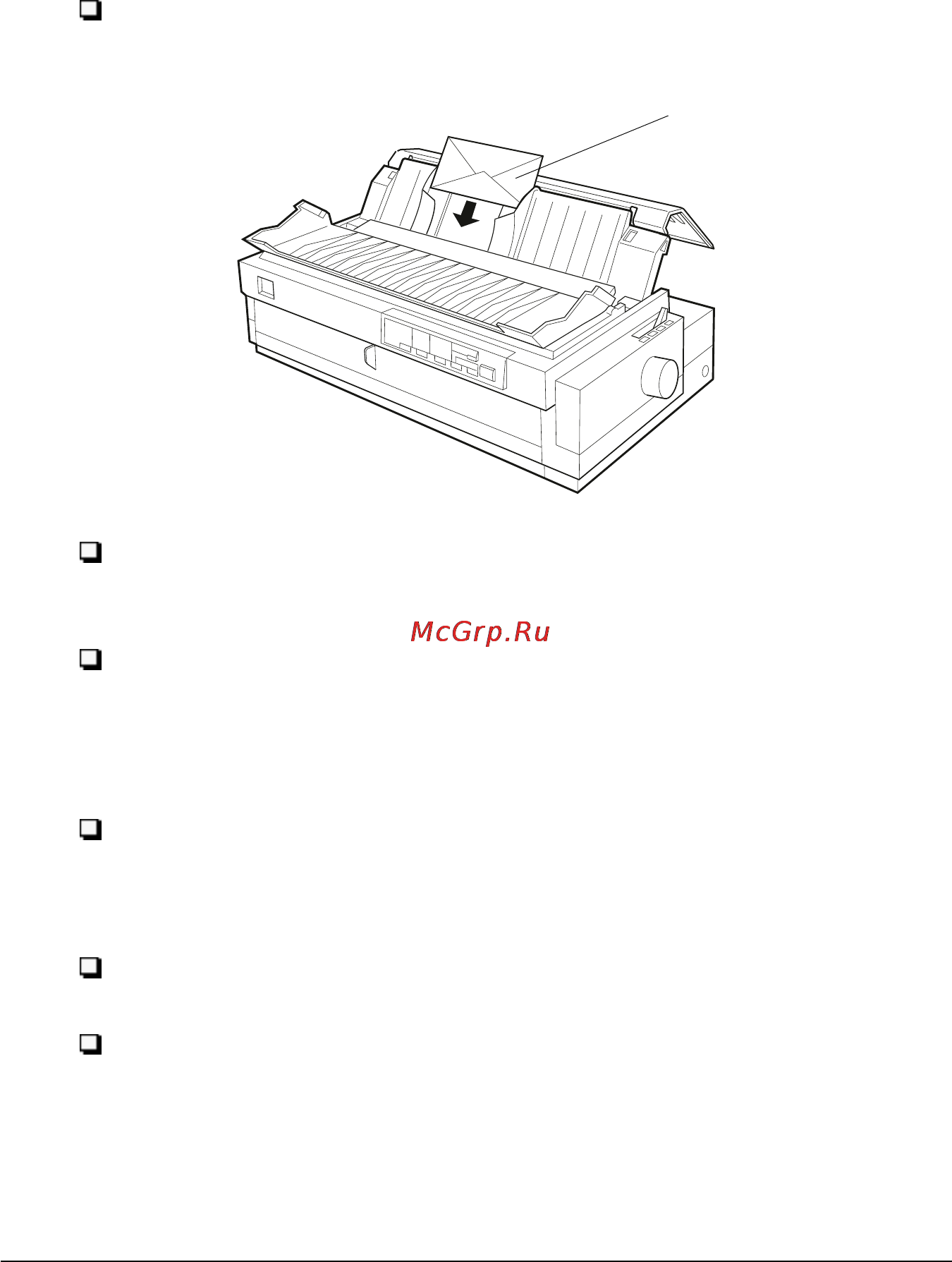 Epson lq 2180 [94/230] Загрузка конвертов