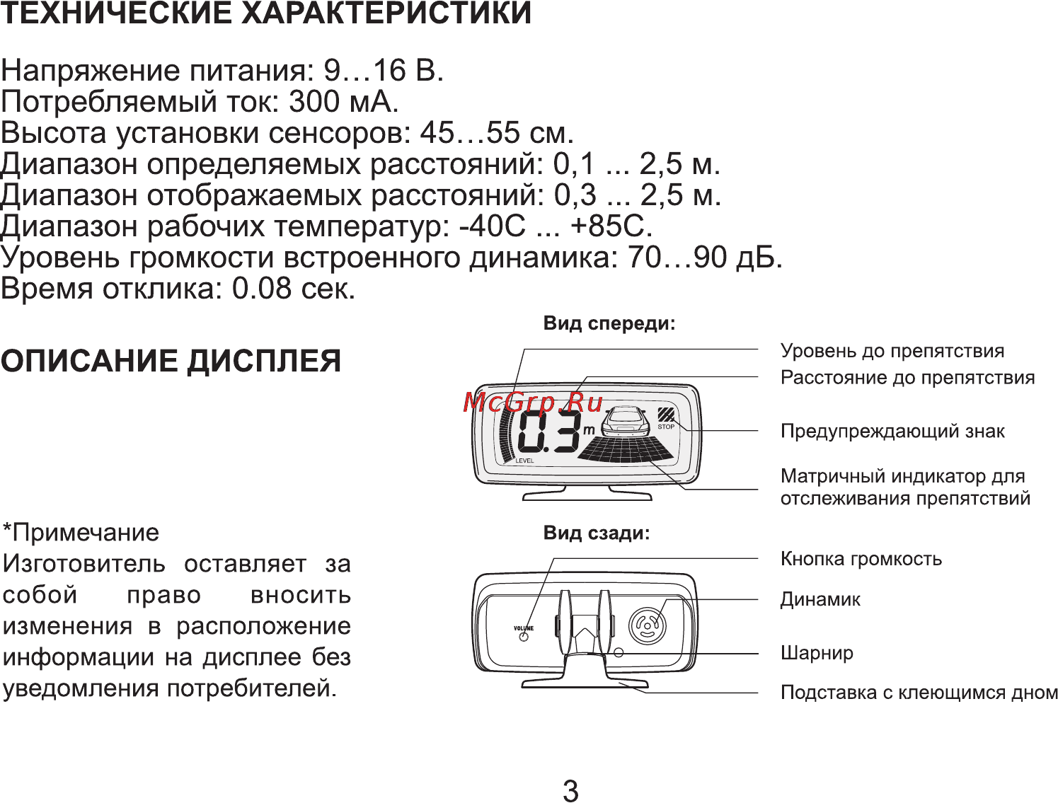 Flashpoint fp-400z [3/20] Описание дисплея