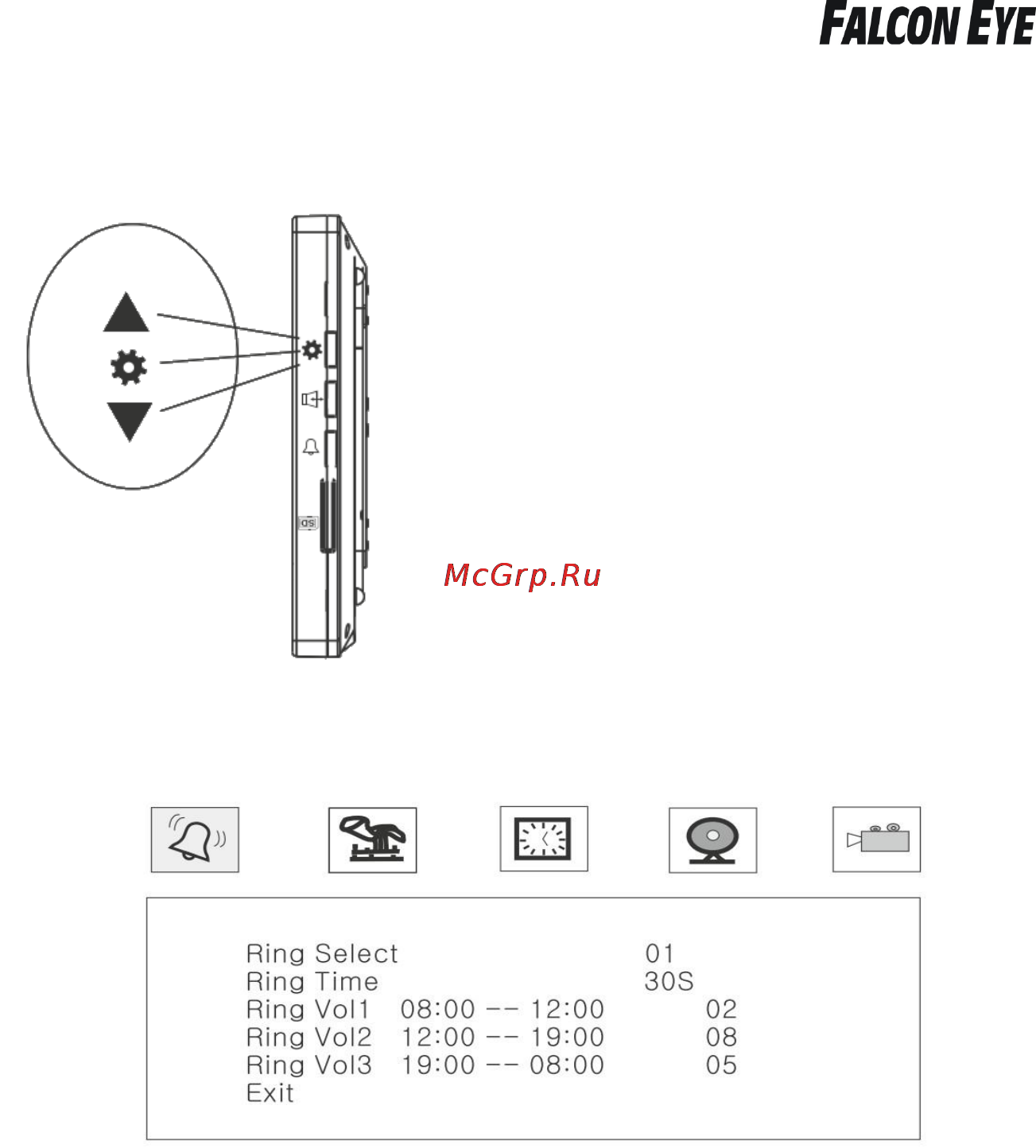 Falcon Eye fe-kit квартира [15/19] Экранное меню