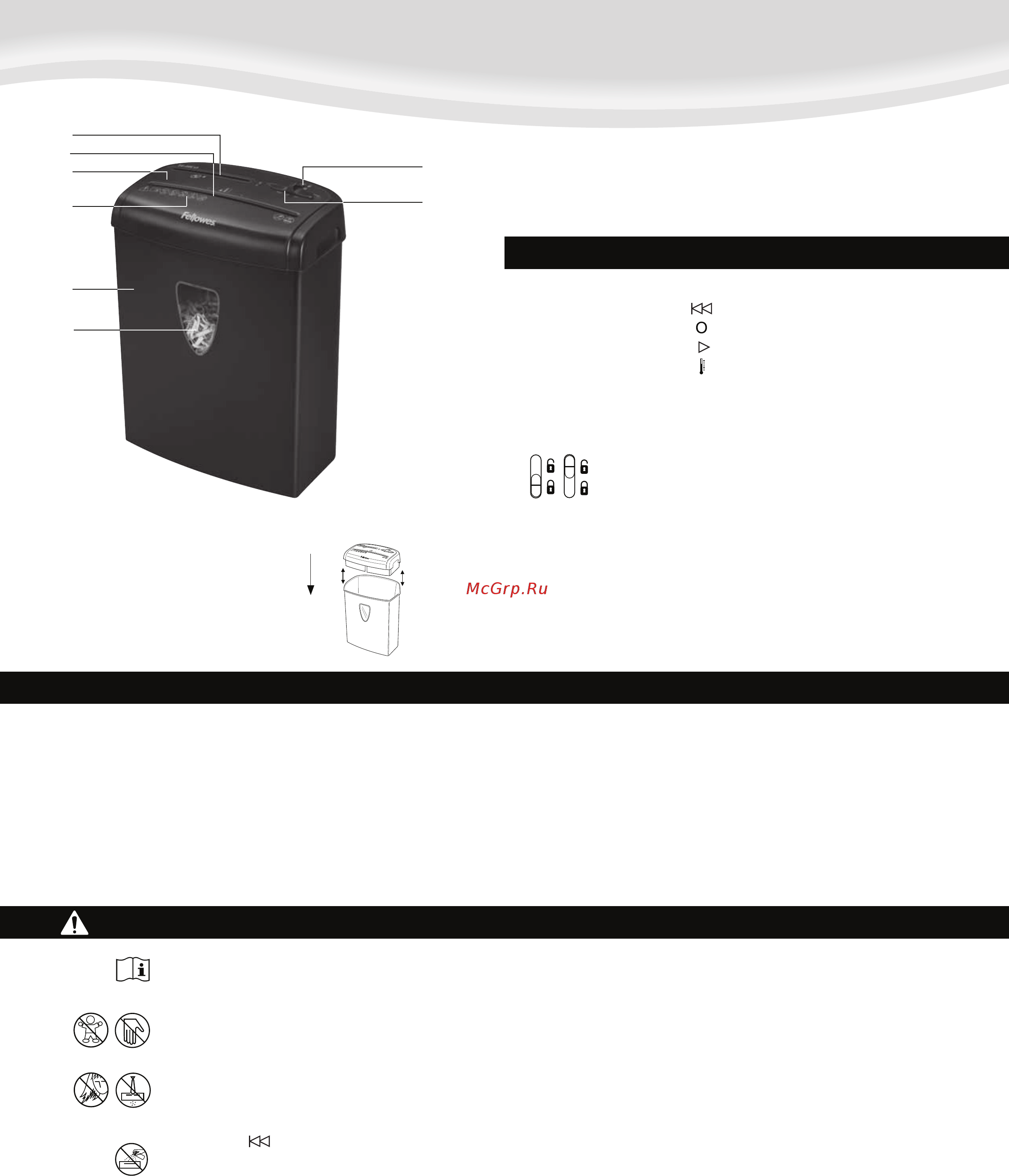 Fellowes Powershred H 8C [12/40] Nederlands