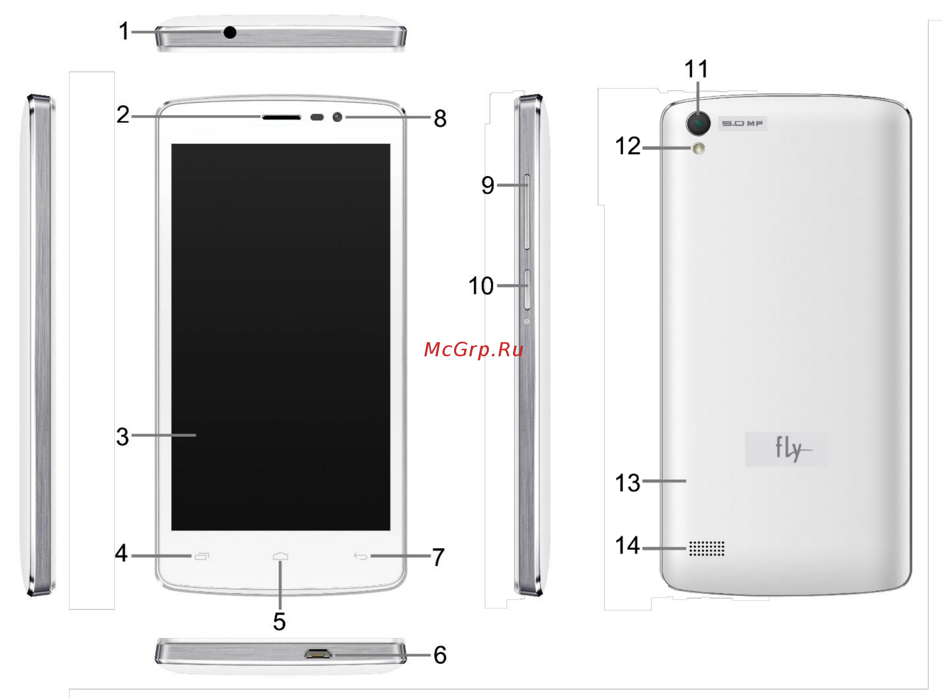 Fly IQ4504 Evo Energy 5 White [10/43] Конструкция телефона