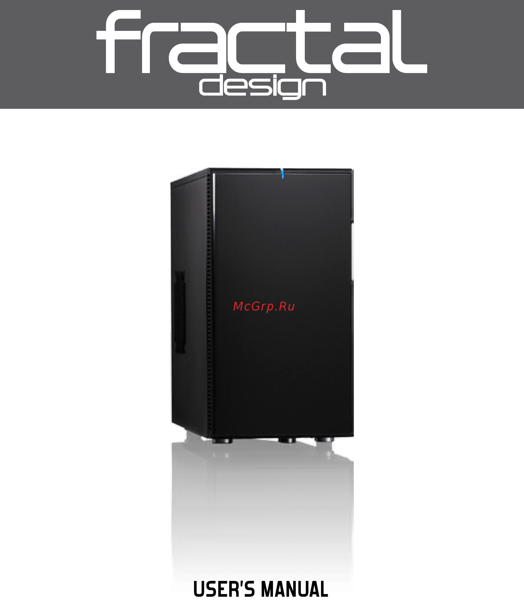 Fractal Design Define Mini, FD-CA-DEF-MINI-BL, w/o PSU, black Инструкция по эксплуатации онлайн