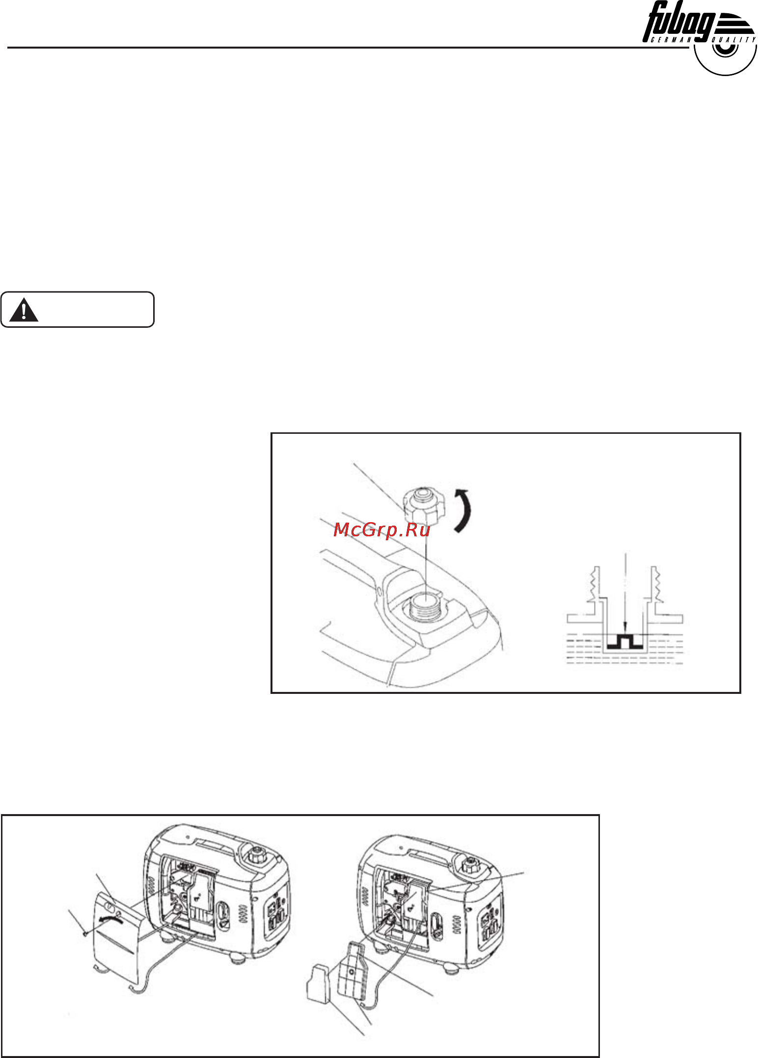 Fubag ti 1000 [10/63] Check the fuel level
