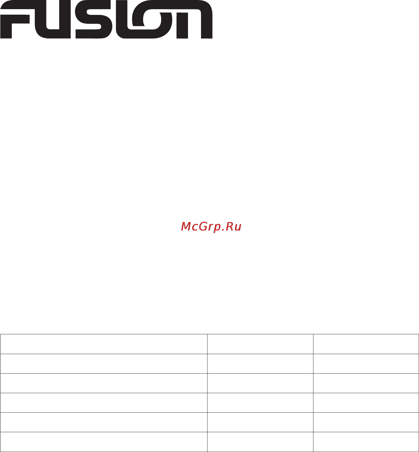 Fusion fbs-sw10 Инструкция по эксплуатации онлайн