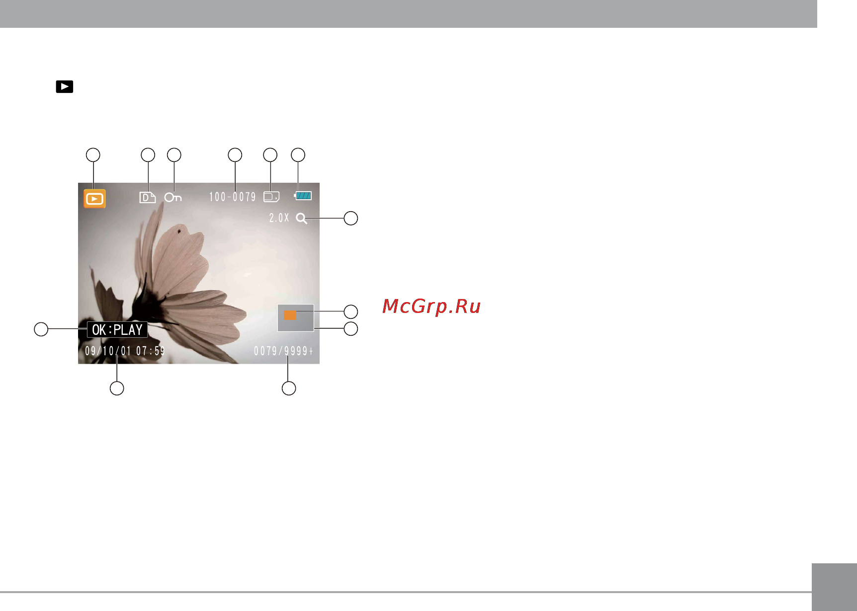 General Electric neral electric z4300 silver [30/81] Playback mode display