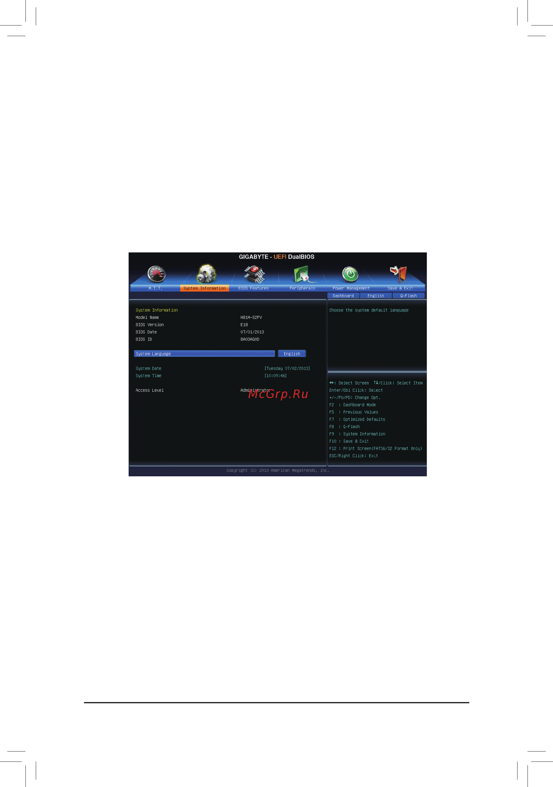 Gigabyte ga-h81m-s2pv [22/36] 3 system information