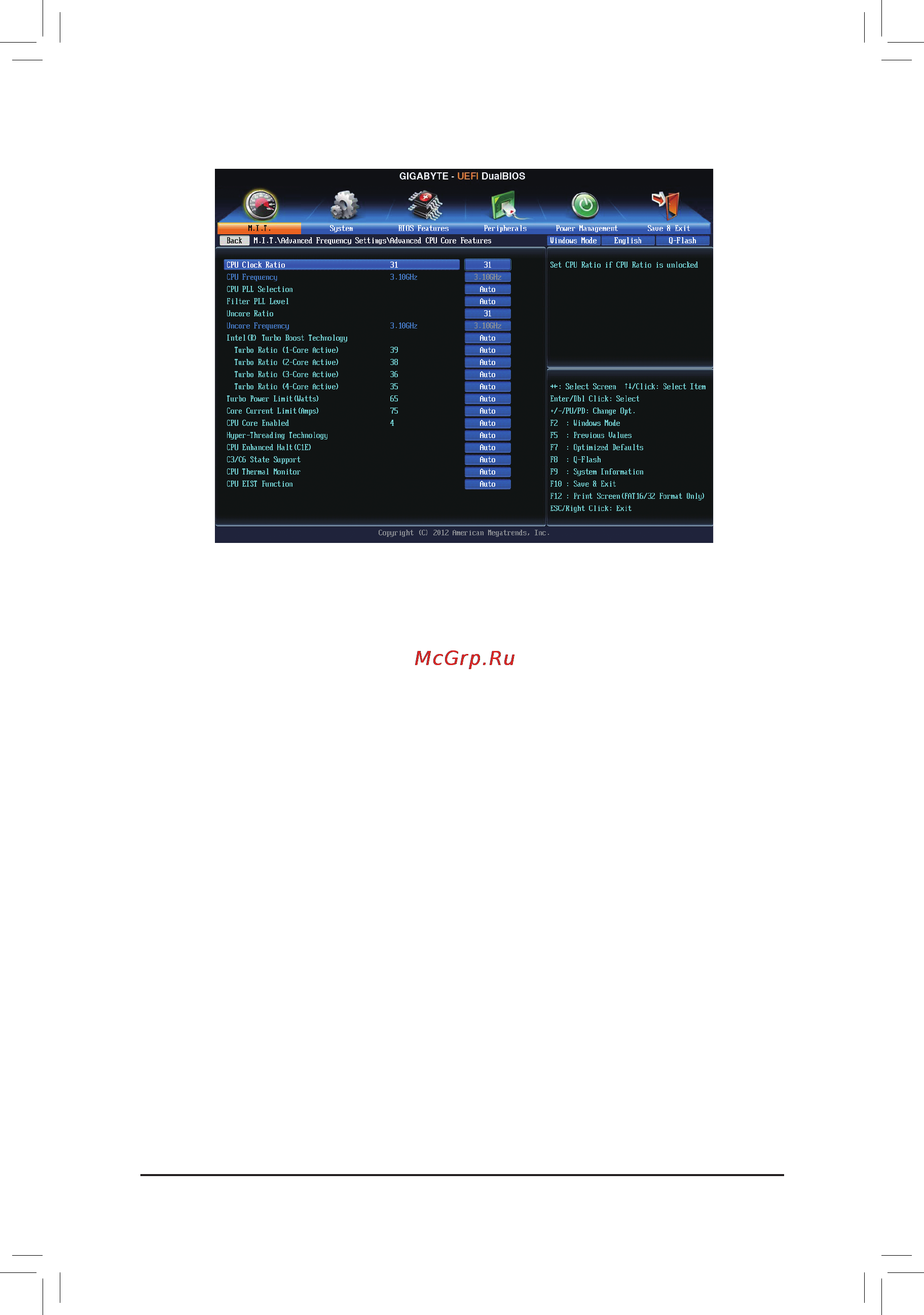 Gigabyte ga-z87x-d3h [39/104] Cpu clock ratio cpu frequency