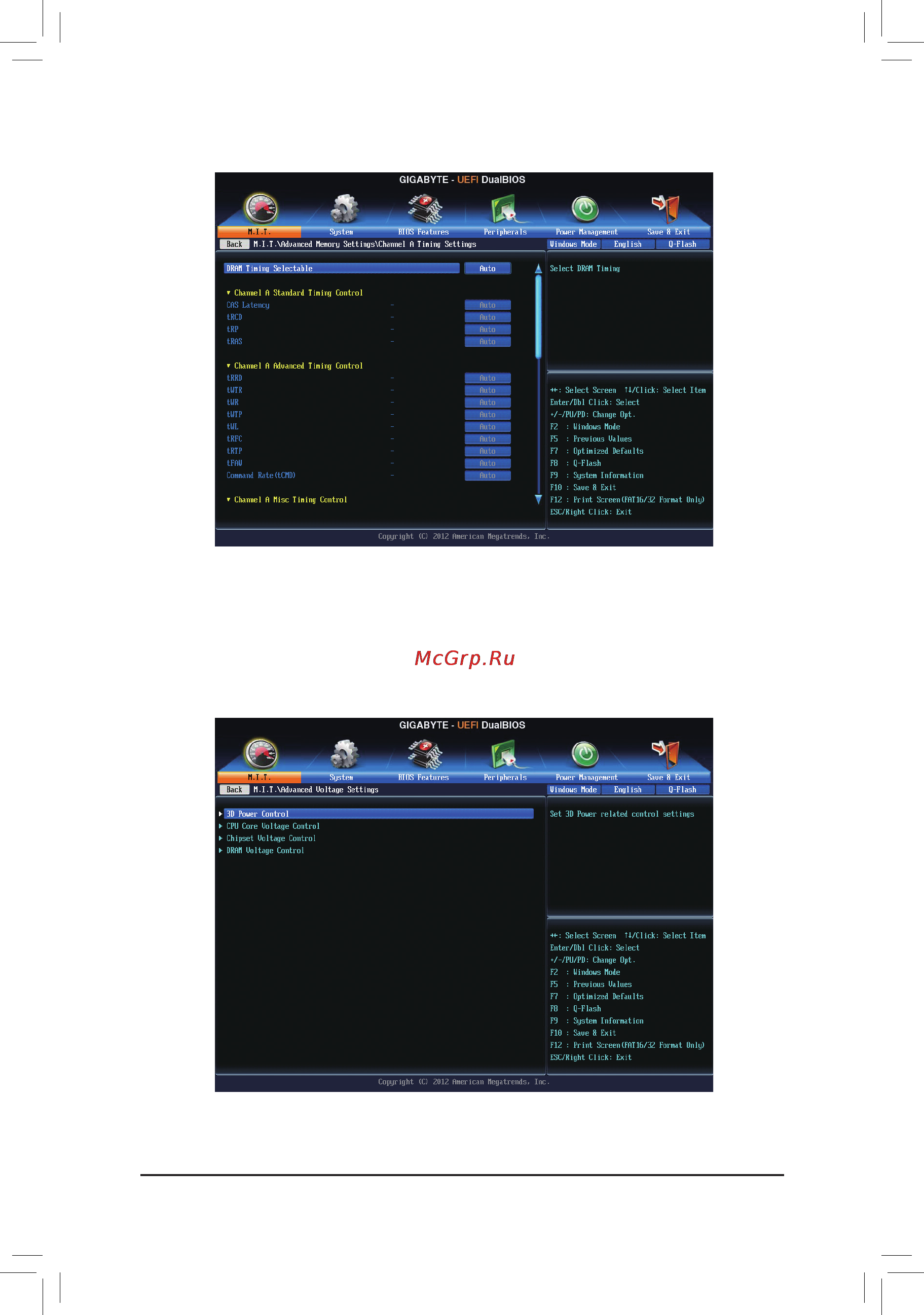 Gigabyte ga-z87x-d3h [42/104] Advanced voltage settings