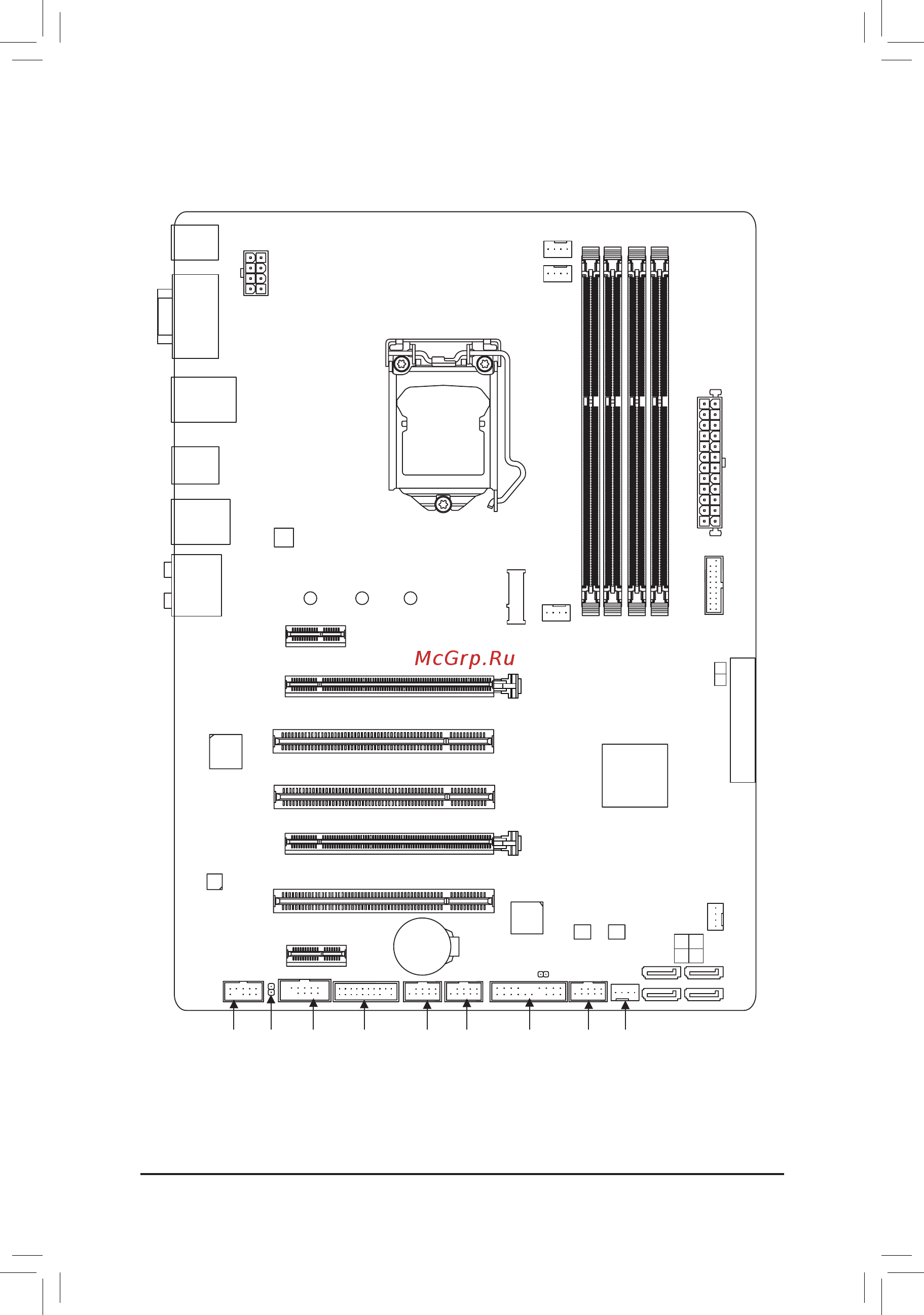 Gigabyte GA-H97-Gaming 3 (rev. 1.0) [7/80] Ga h97 gaming 3 motherboard layout