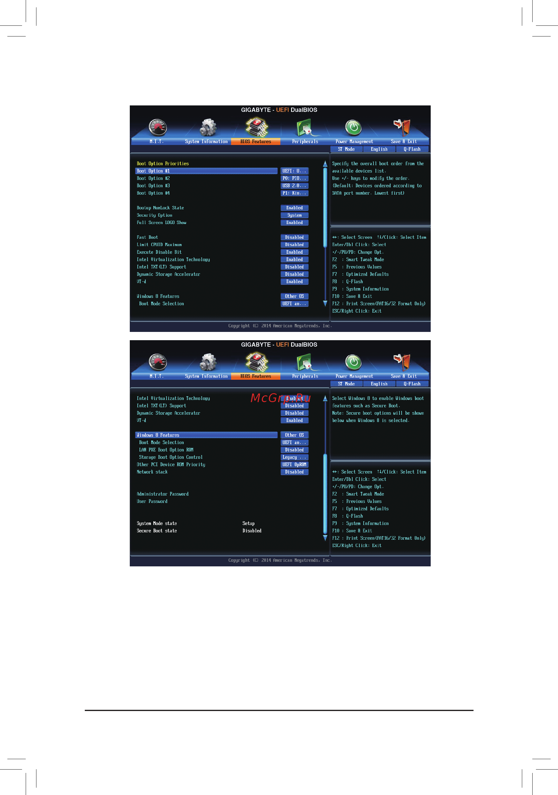 Gigabyte G1.Sniper Z6 [47/80] 5 bios features