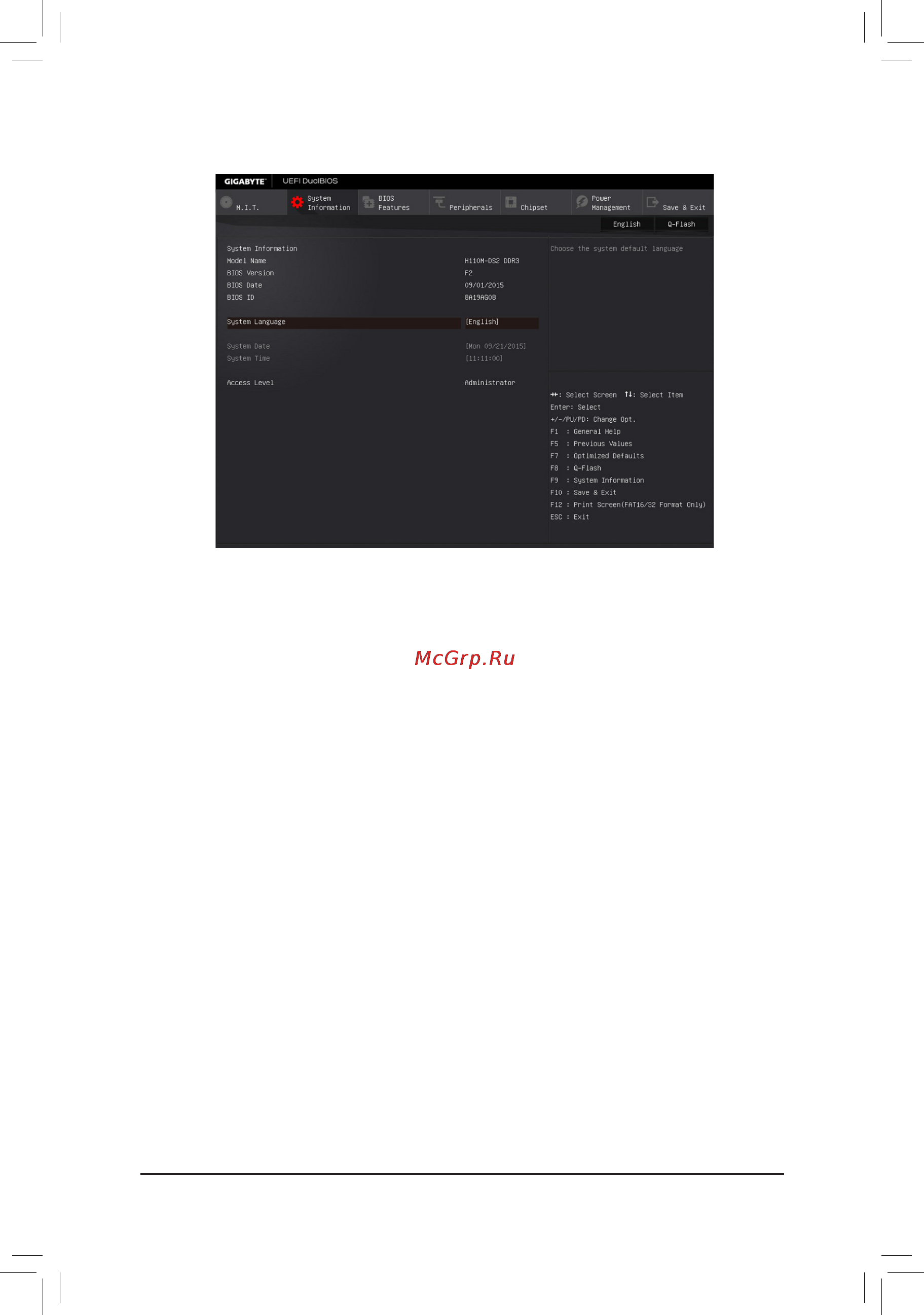 Gigabyte ga-h110m-ds2 [25/38] 3 system information