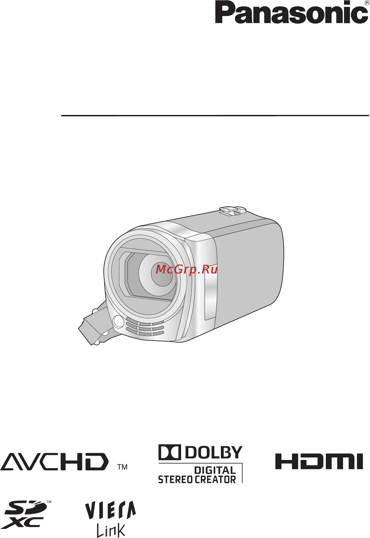 Panasonic HDC-SD40 Инструкция по эксплуатации онлайн