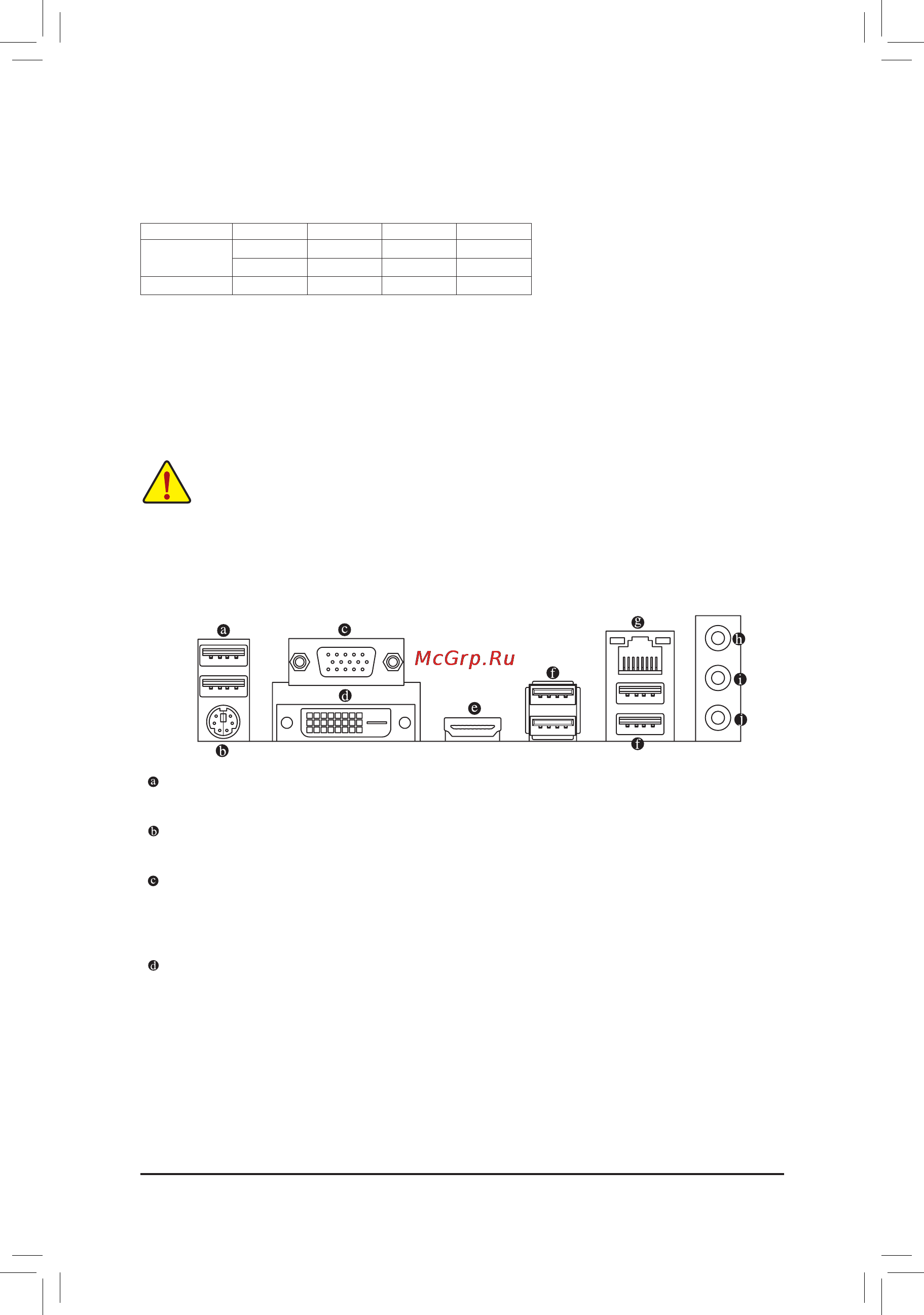 Gigabyte GA-B150M-DS3H [11/39] 6 back panel connectors