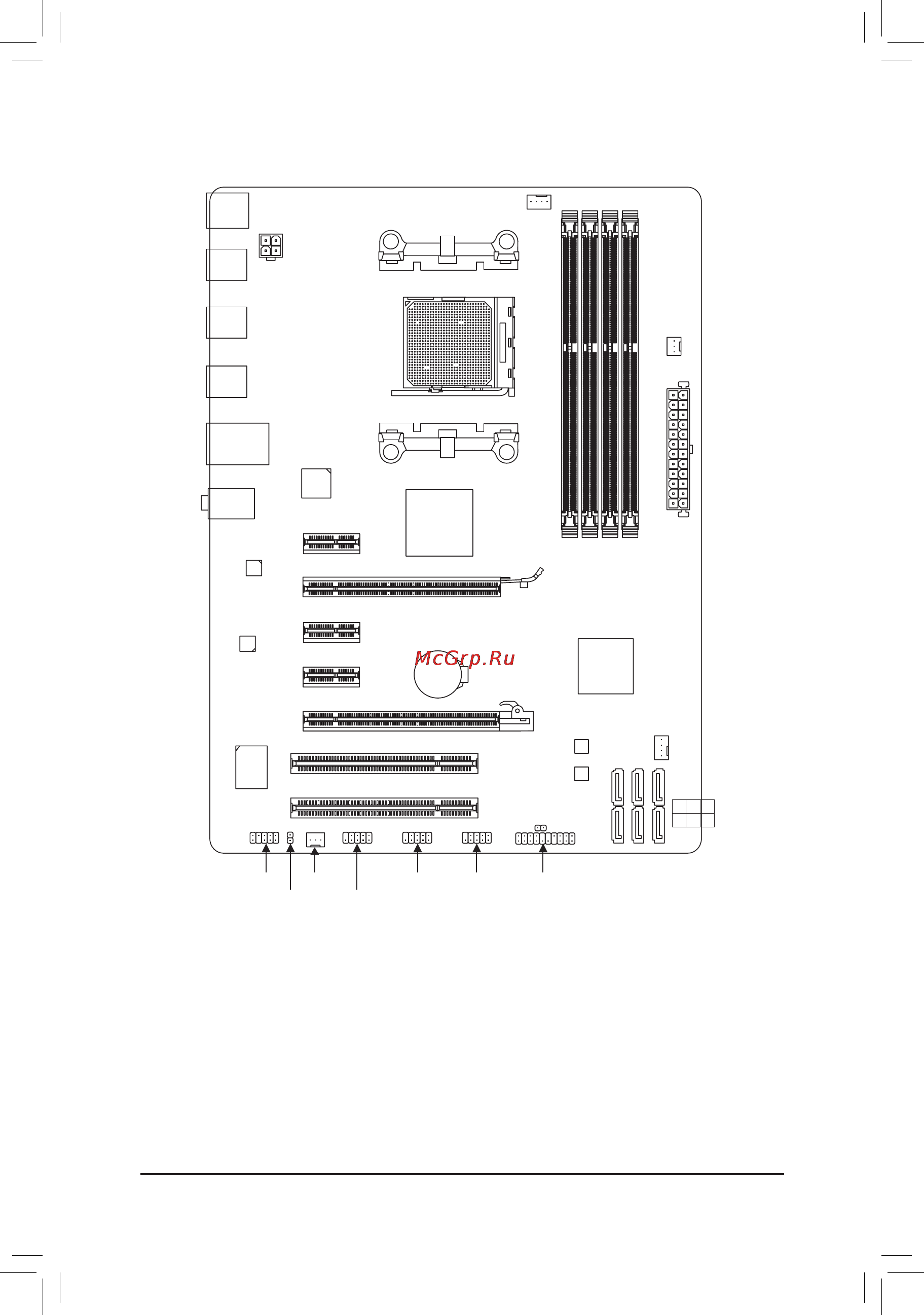 Gigabyte GA-970A-DS3 [5/44] Ga 970a ds3 motherboard layout
