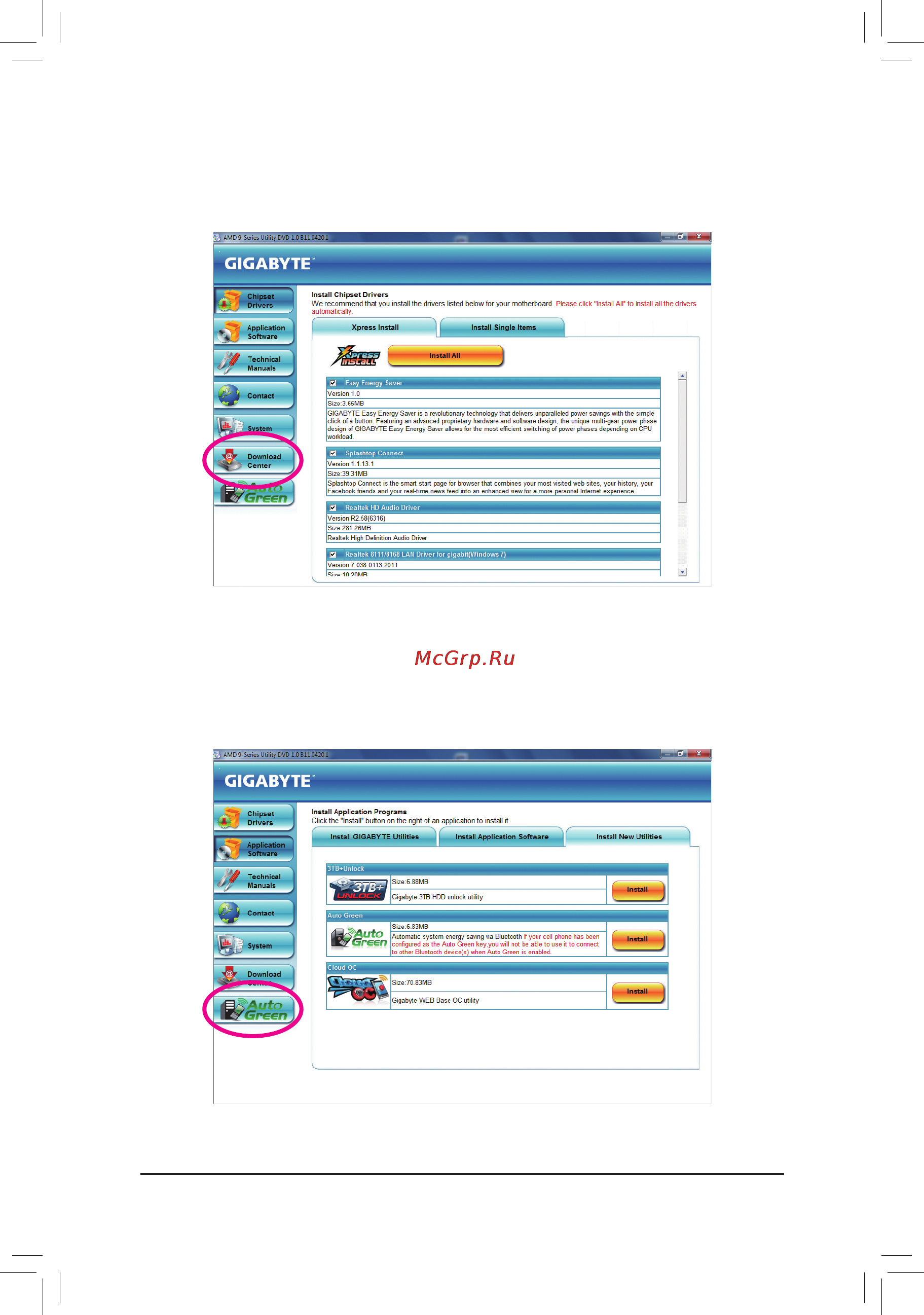 Gigabyte GA-990FXA-UD3 [60/112] 6 download center