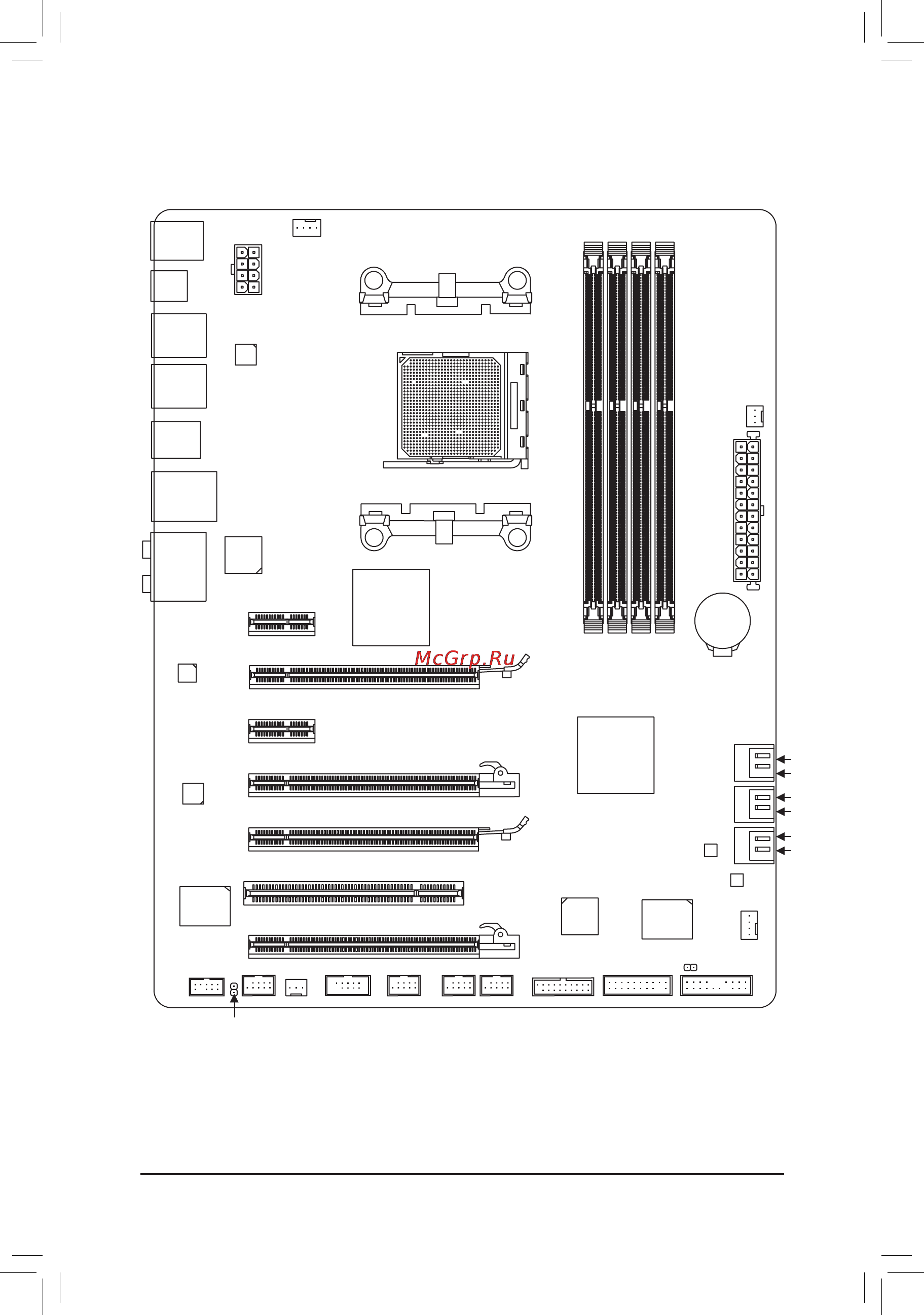 Gigabyte GA-990FXA-UD3 [7/112] Ga 990fxa ud3 motherboard layout