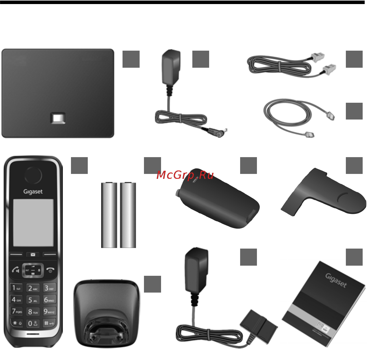 Gigaset c530a ip [9/206] Подготовка к работе