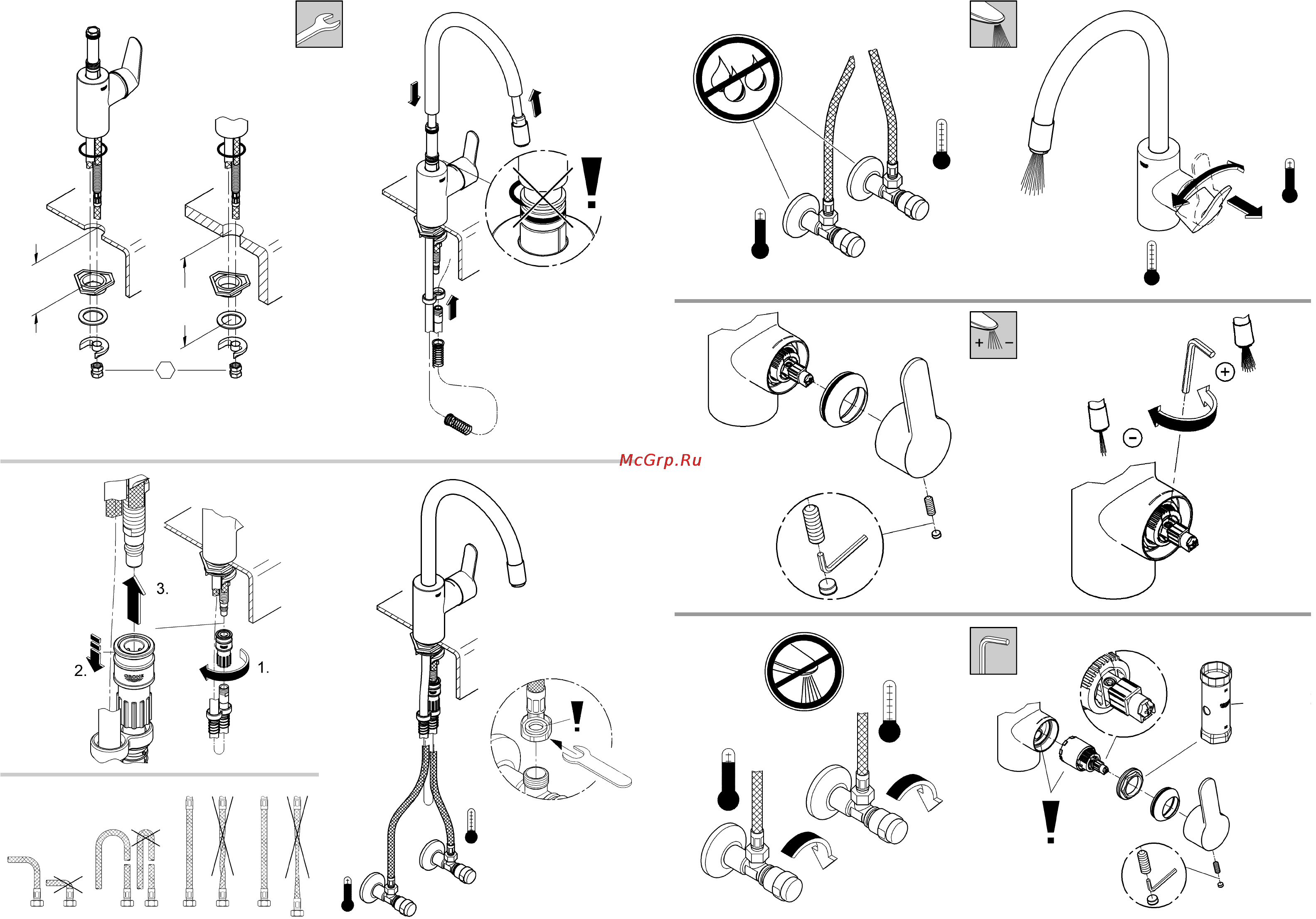 Grohe 31126002 eurostyle cosmopolitan Инструкция по эксплуатации онлайн [3/20] 153621