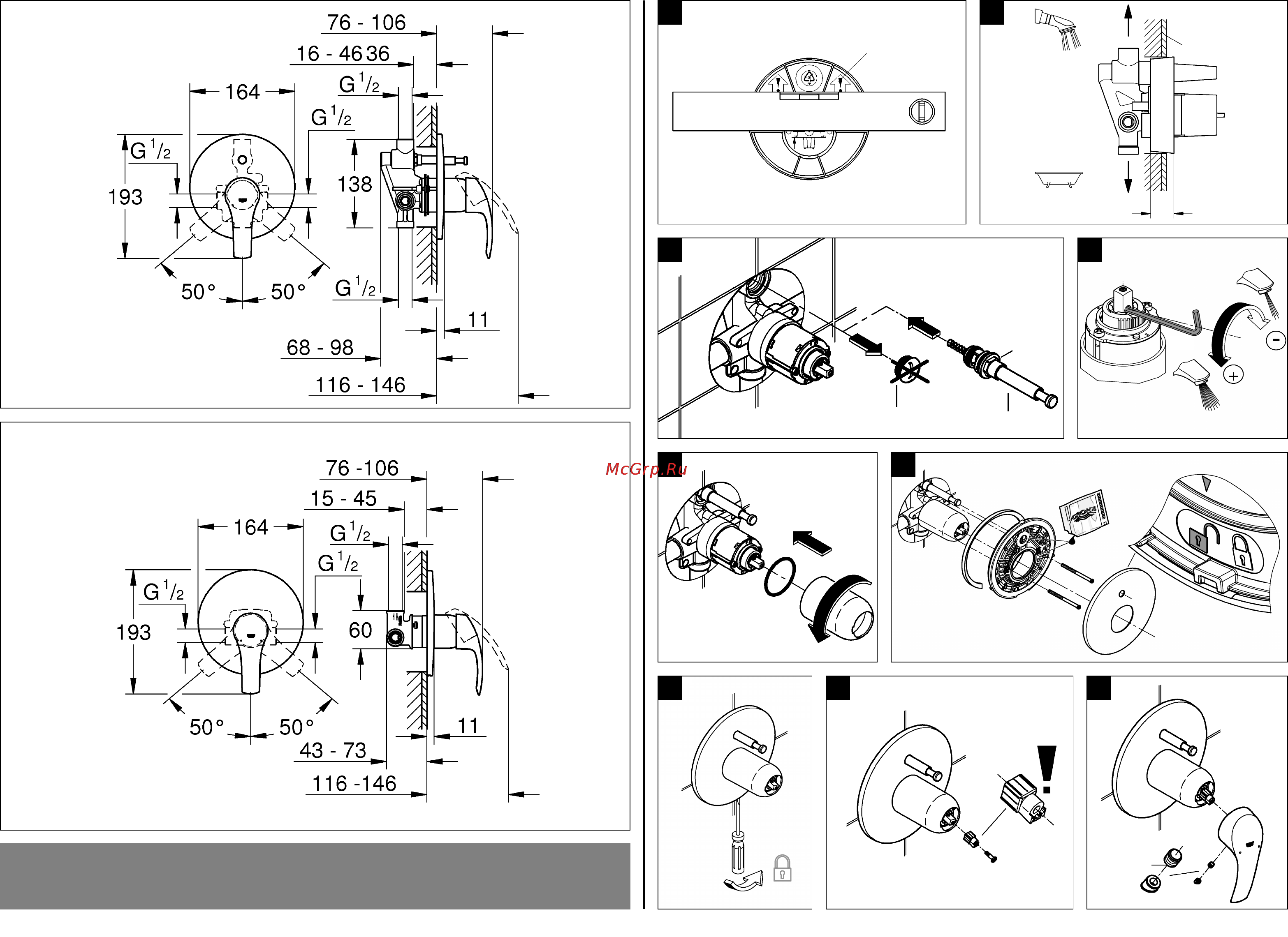 Grohe eurosmart new 33556002 Инструкция по эксплуатации онлайн [2/32] 153684