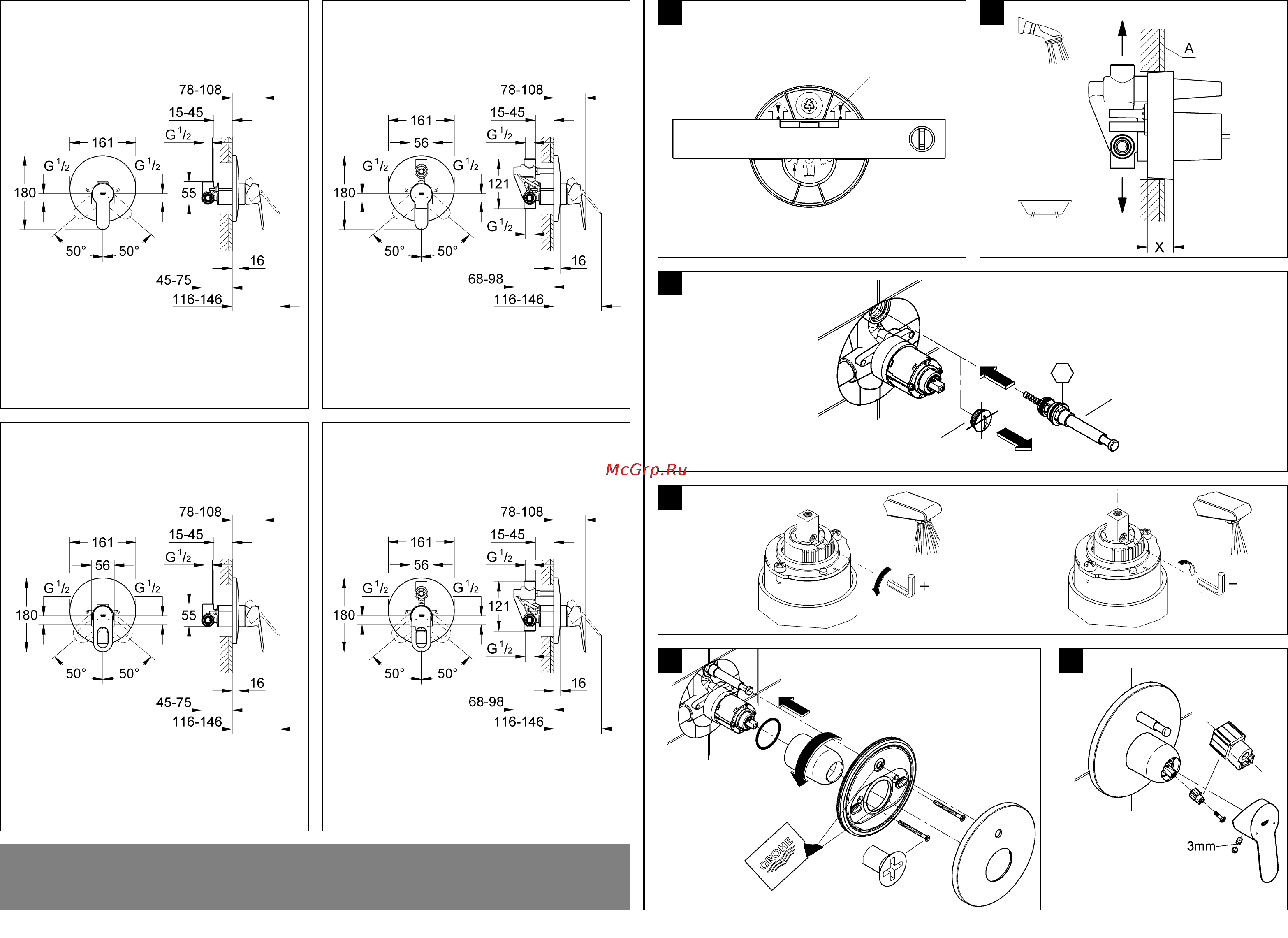 Grohe bauedge 29078000 [2/32] Please pass these instructions on to the end user of the fitting s v p remettre cette instruction à l utilisateur de la robinetterie