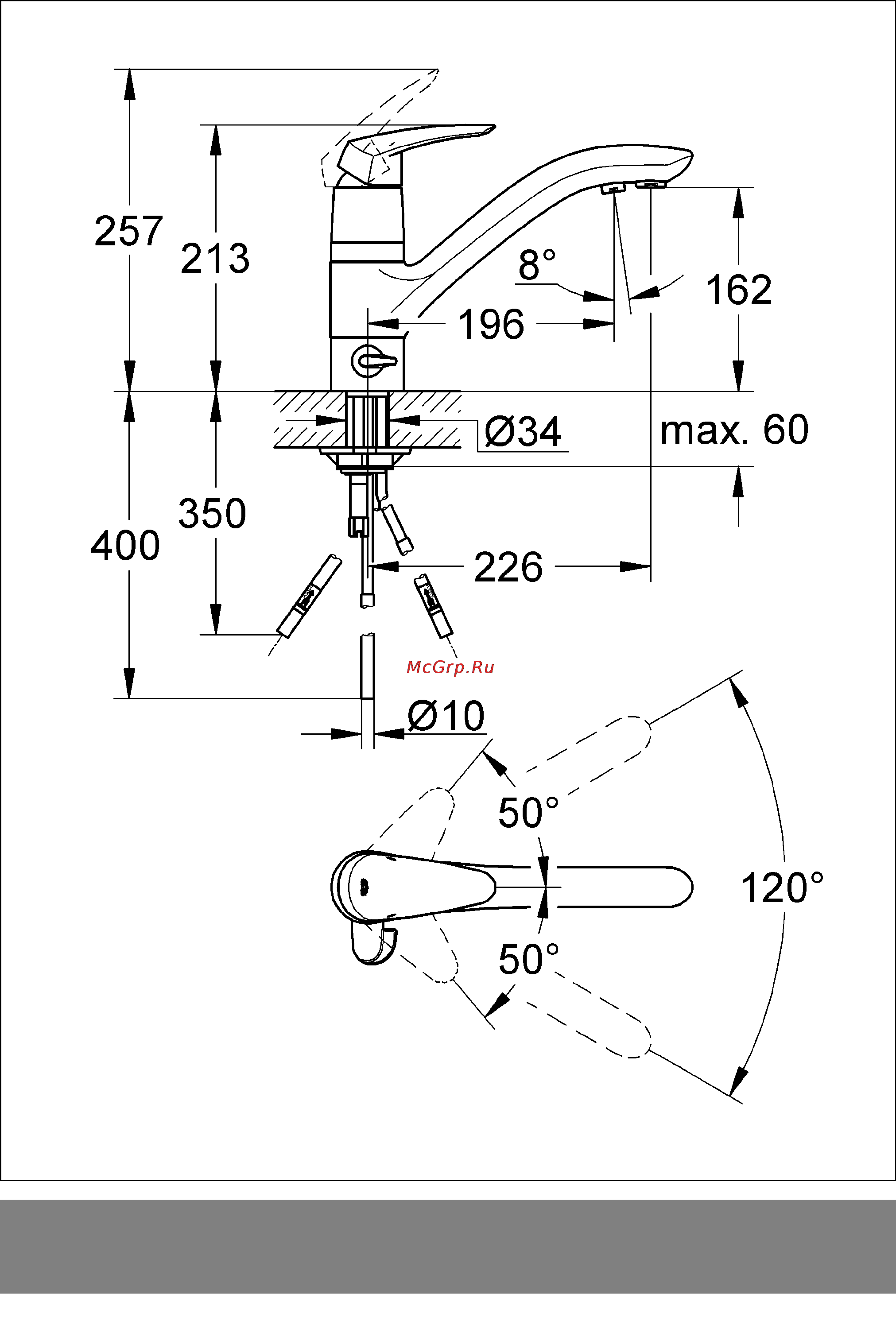 Grohe eurodisc 33334001 Инструкция по эксплуатации онлайн [2/12] 153747