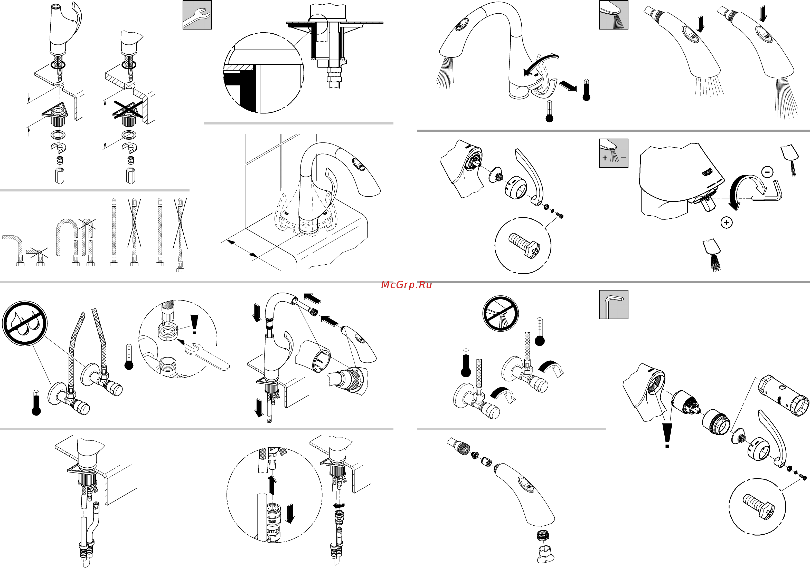 Grohe k4 33782000 Инструкция по эксплуатации онлайн [3/18] 153760