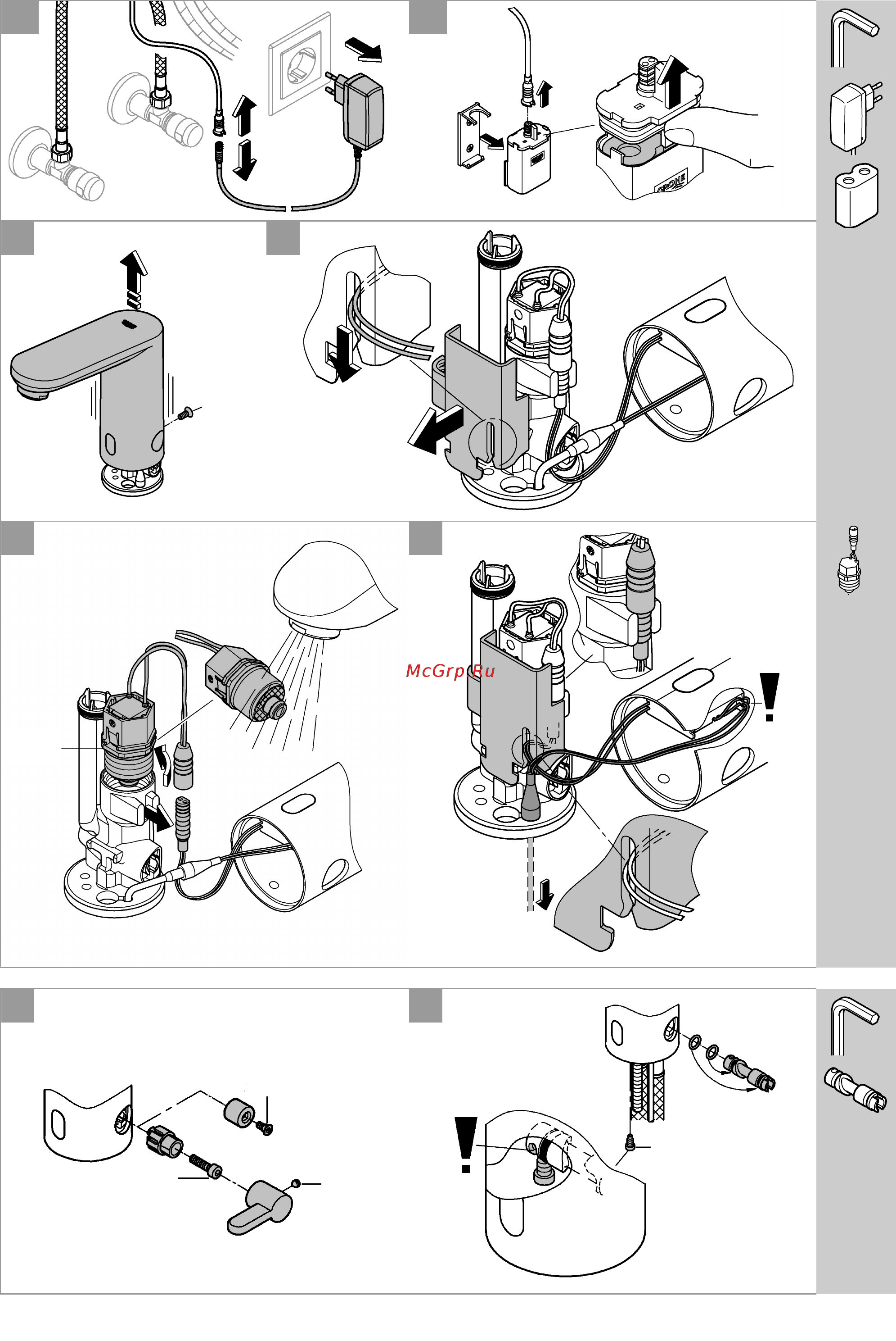 Grohe eurosmart cosmopolitan e 36331001 Инструкция по эксплуатации онлайн [62/64] 181754
