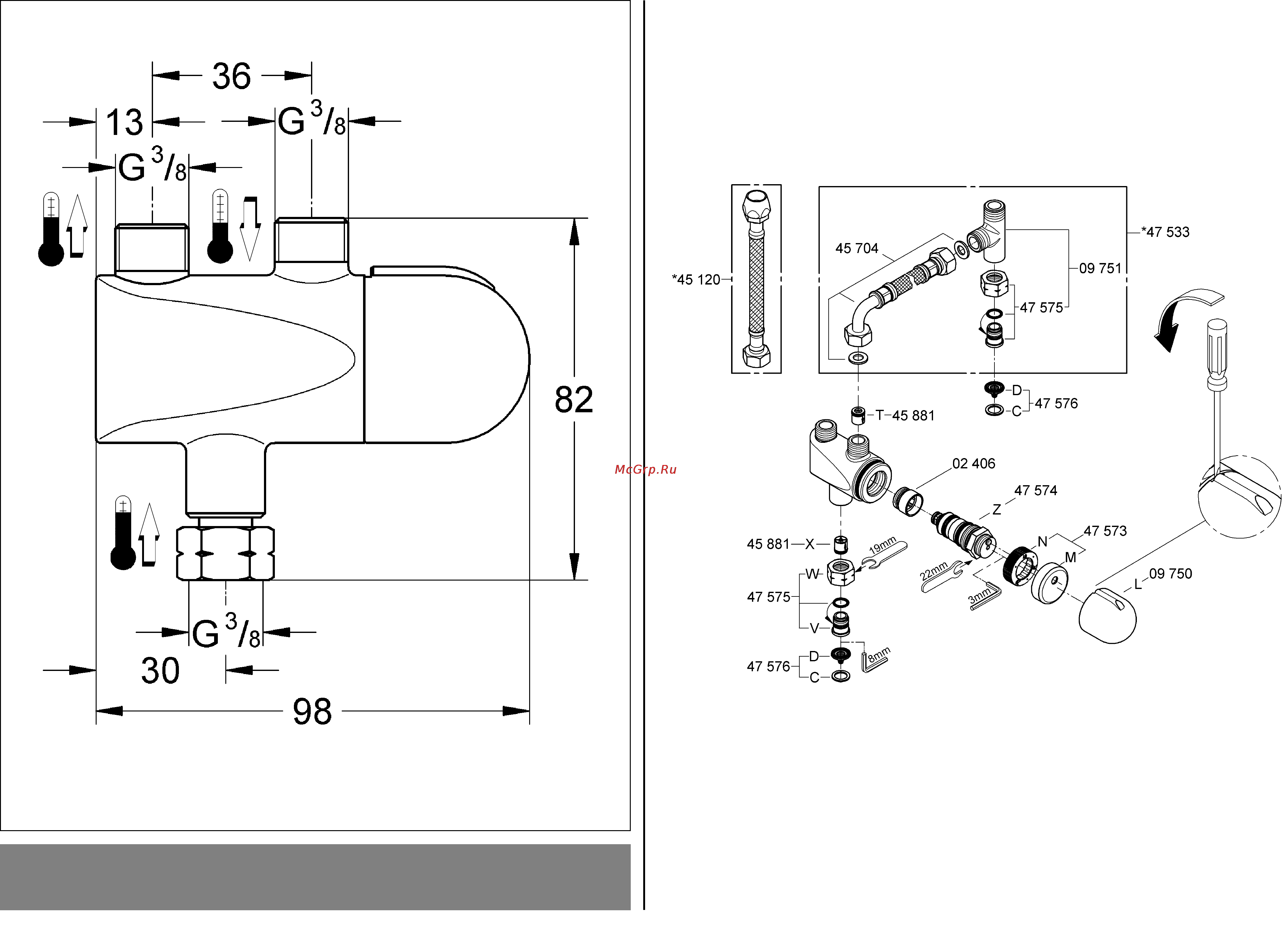 Grohe grohtherm micro 34487000 Инструкция по эксплуатации онлайн [2/30] 153782