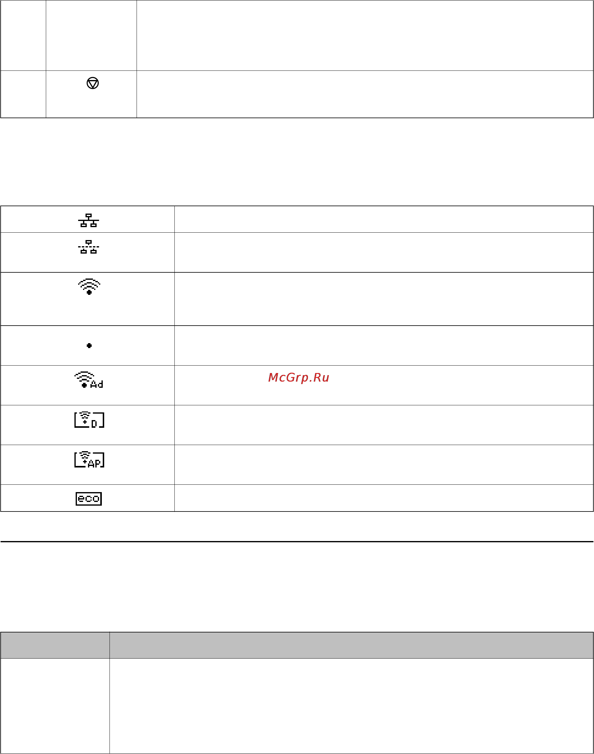 Epson WorkForce Pro WF-6090DW [19/142] Значки отображаемые на жк экране