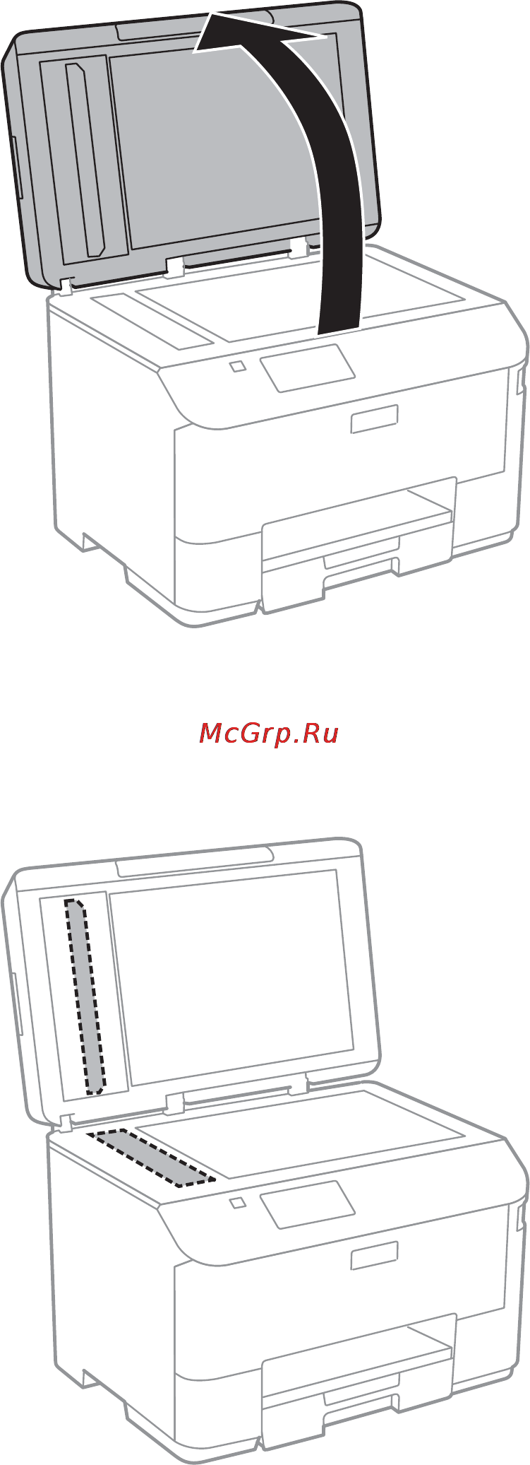 Epson WorkForce Pro WF-M5690DWF [121/187] Open the document cover