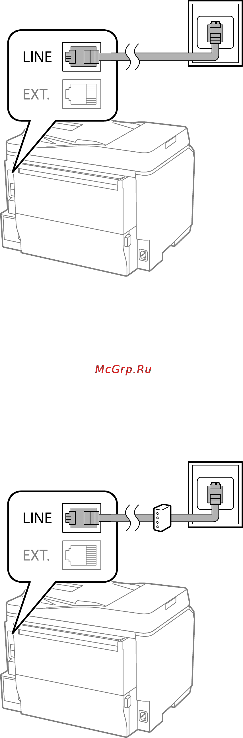 Epson WorkForce Pro WF-M5690DWF [90/187] Connecting to dsl or isdn