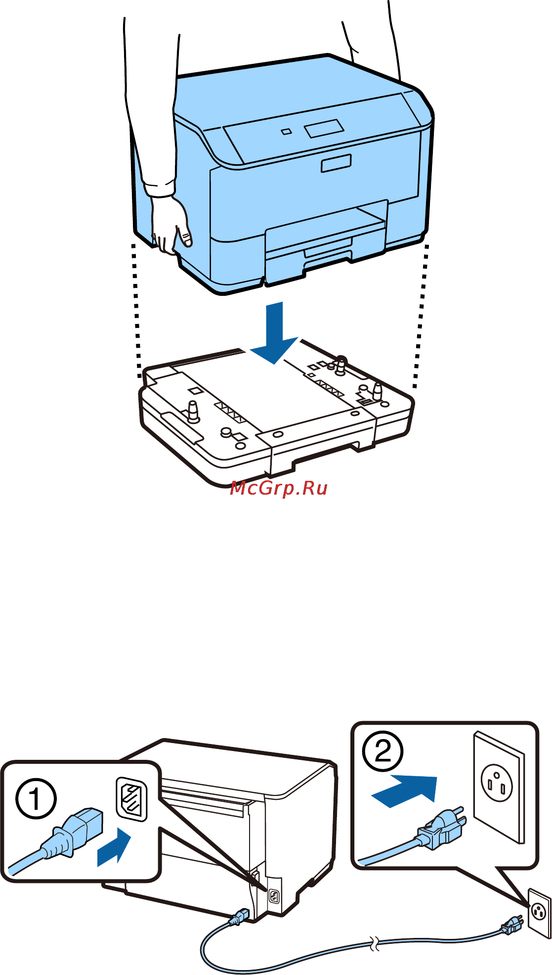 Epson WorkForce Pro WF-5110DW [2/8] Шаг 1