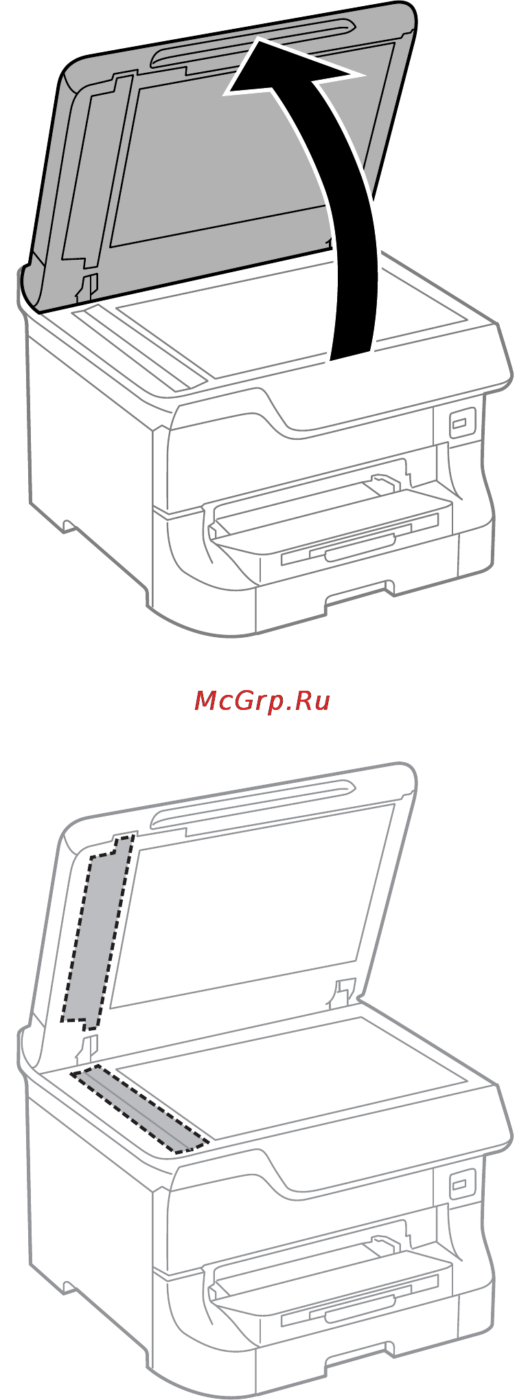 Epson WorkForce Pro WF-8590DWF [144/227] Поднимите крышку сканера