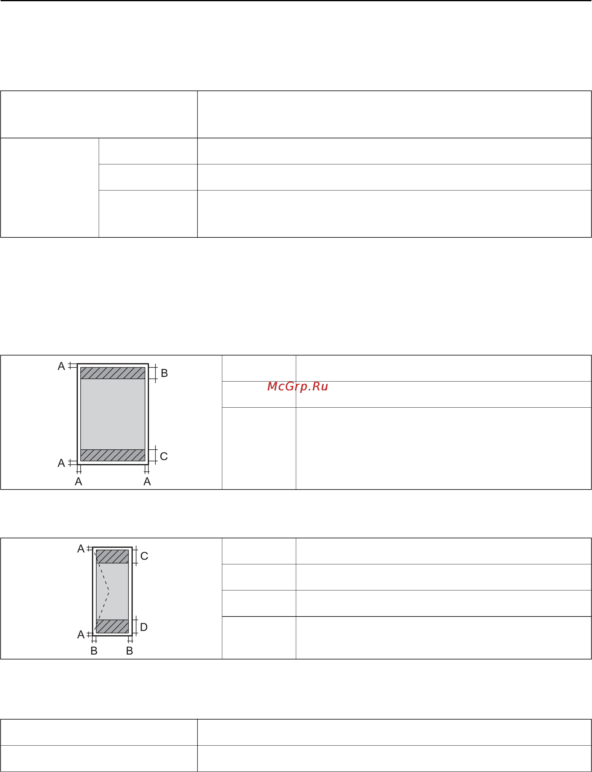 Epson WorkForce Pro WF-8590DWF [196/227] Область печати