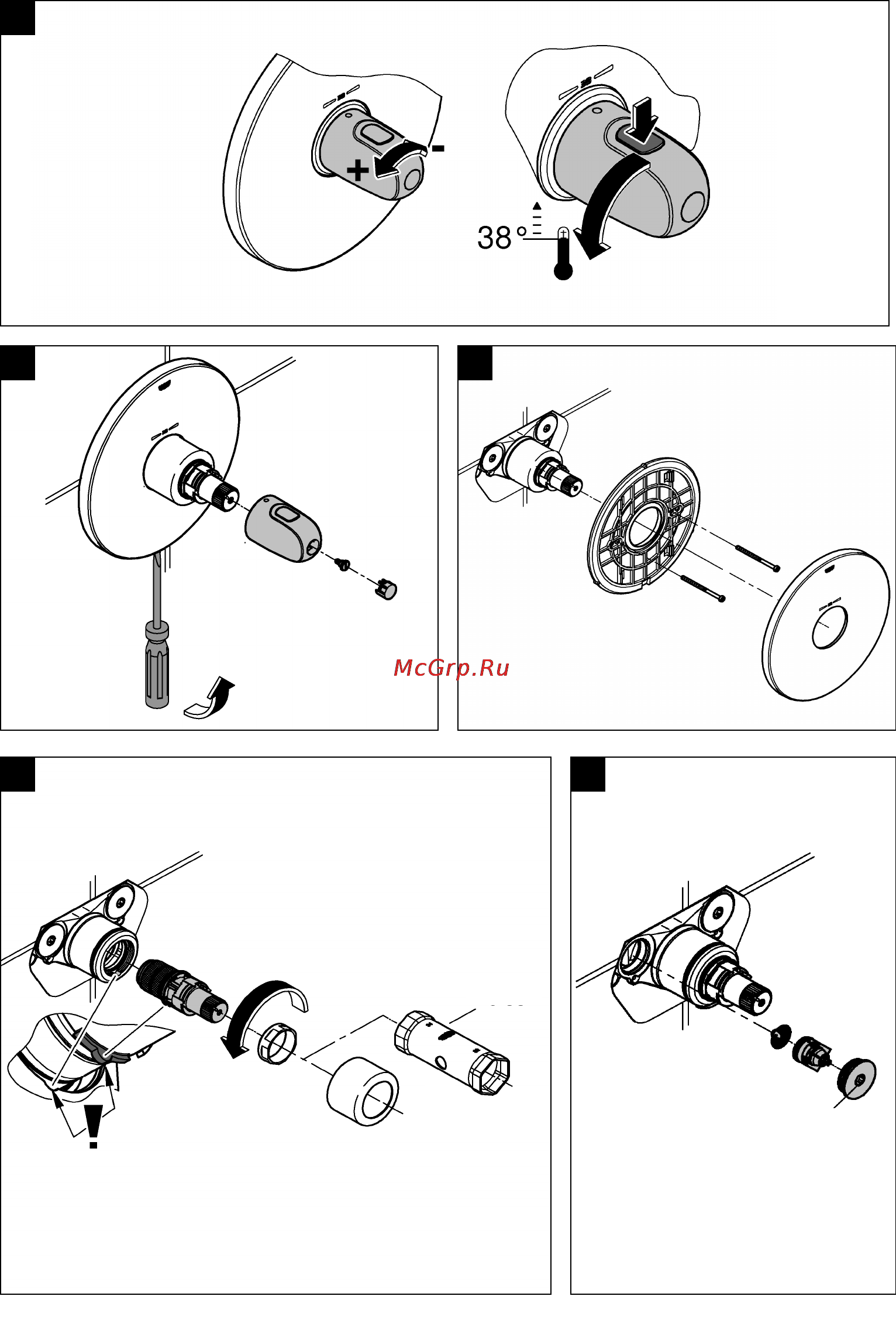Grohe grohtherm 1000 new 34573000 Инструкция по эксплуатации онлайн [18/20] 153815