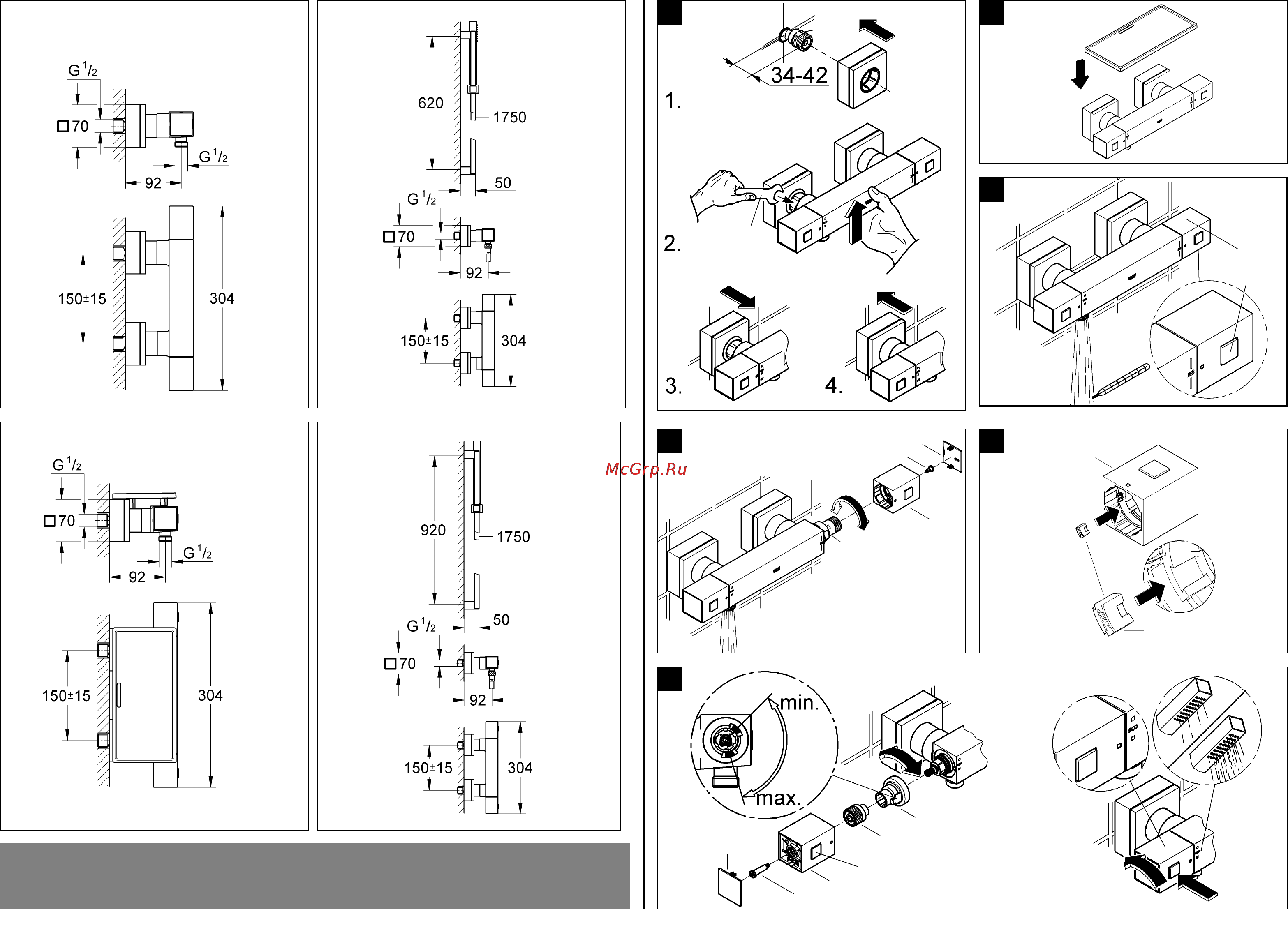 Grohe grohtherm cube 34488000 [2/34] Bitte diese anleitung an den benutzer der armatur weitergeben