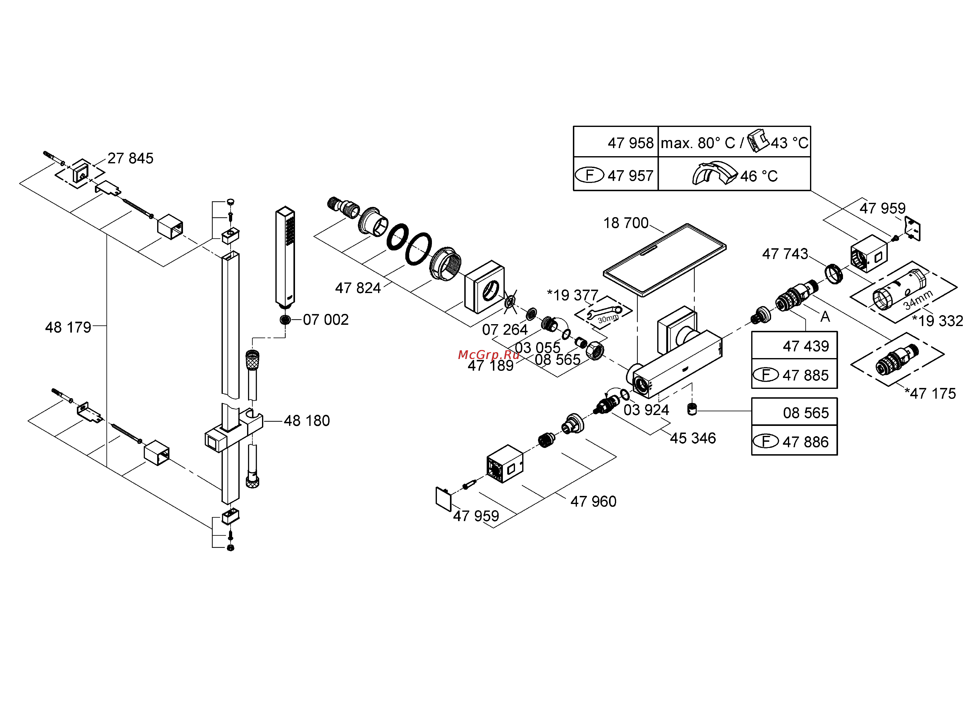 Grohe grohtherm cube 34488000 Инструкция по эксплуатации онлайн [3/34] 153827