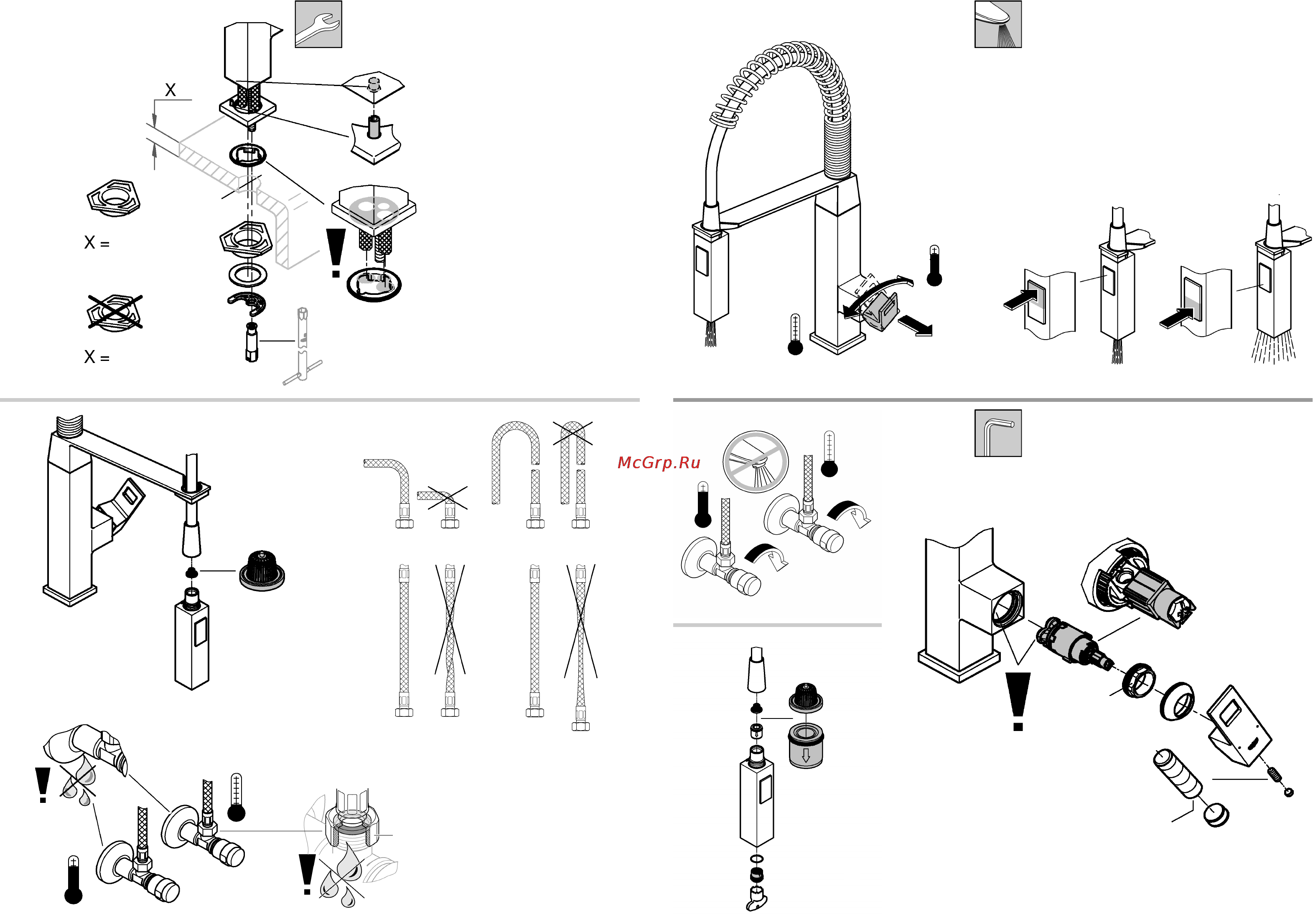 Grohe eurocube 31395dc0 Инструкция по эксплуатации онлайн [3/20] 153842