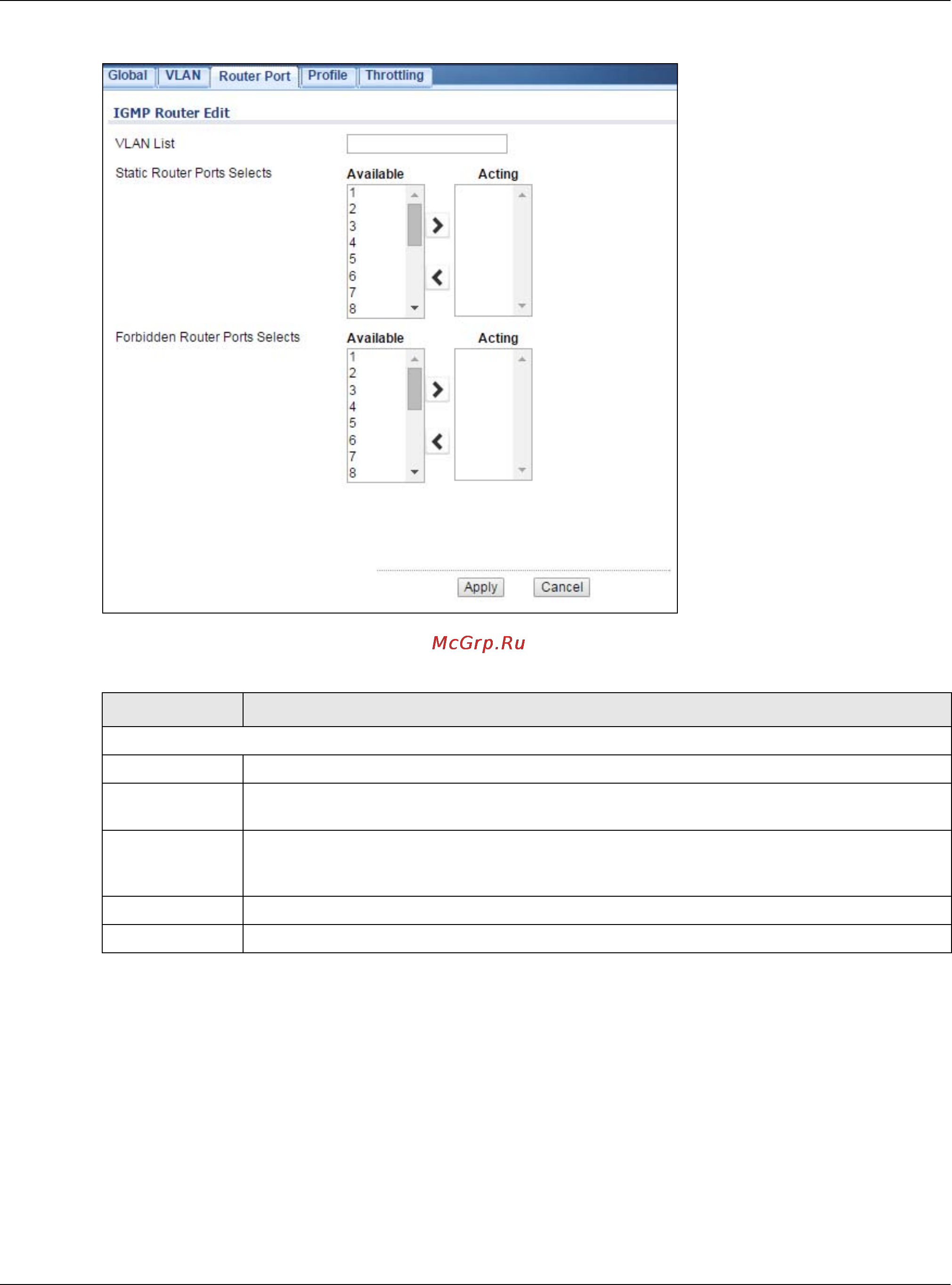 Zyxel GS1900-8HP [145/246] The profile screen