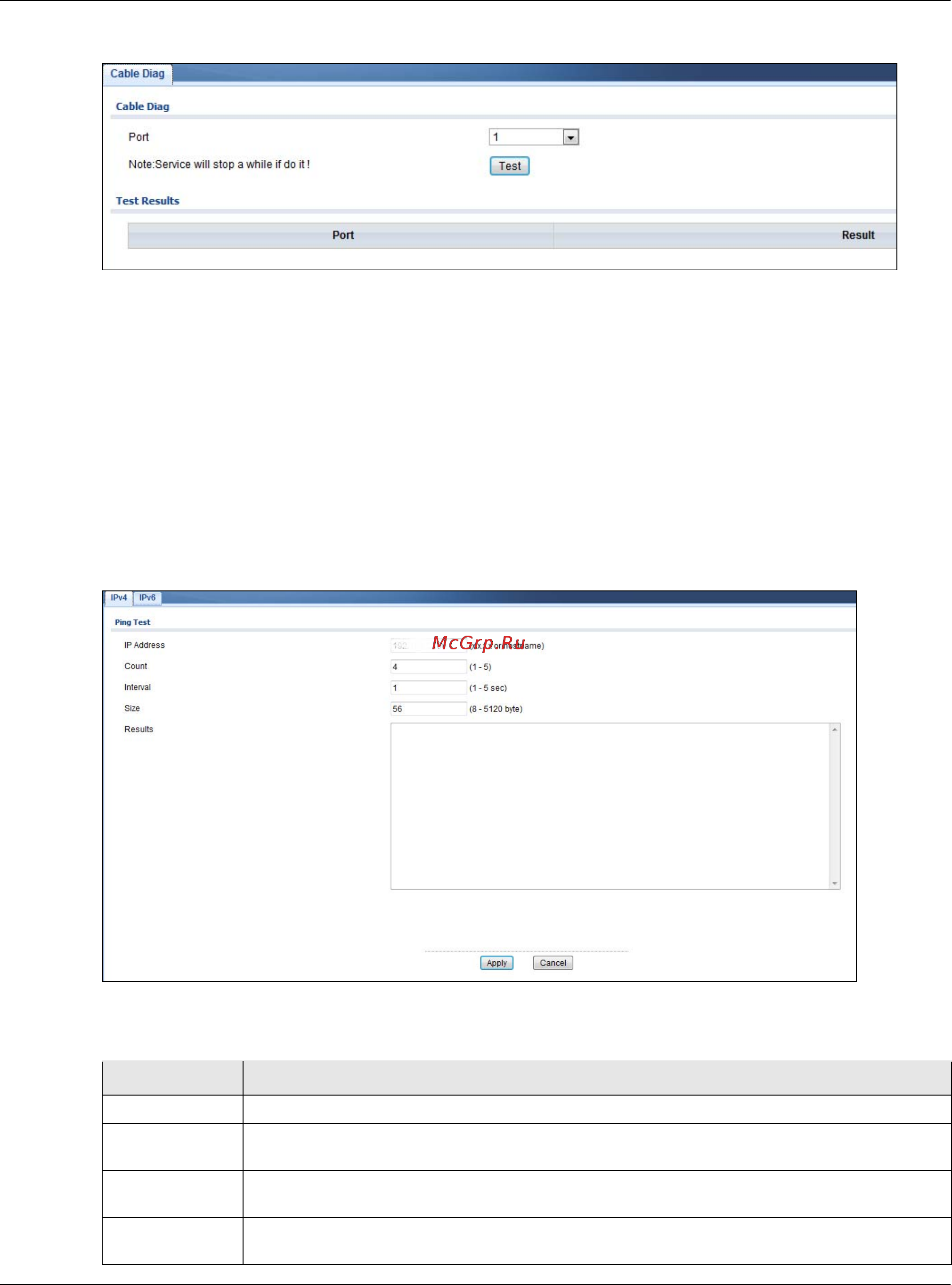 Zyxel GS1900-8HP [221/246] Ipv4 ping test
