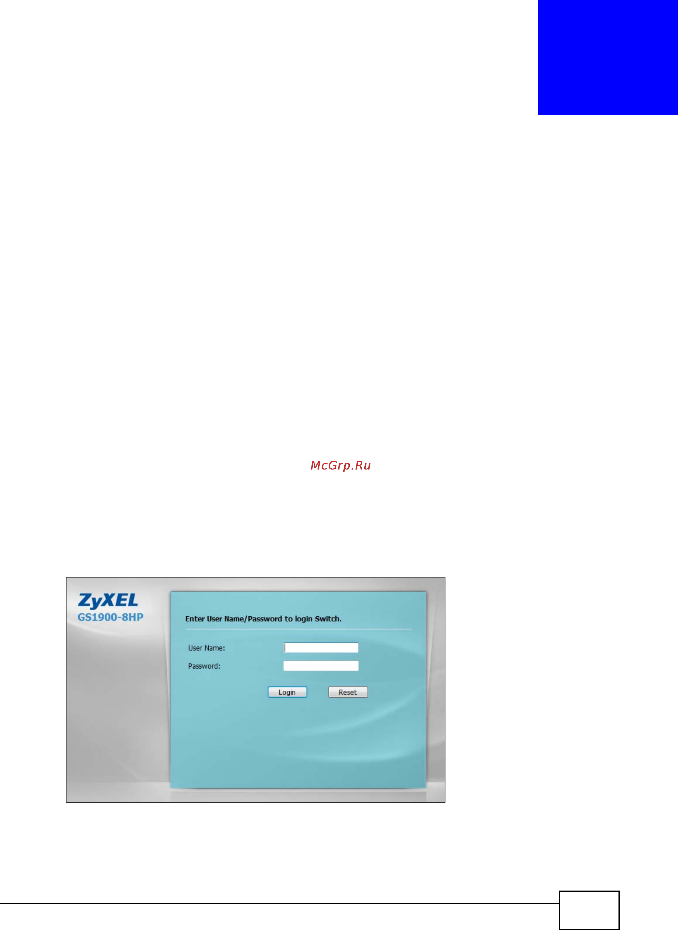 Zyxel GS1900-48HP [31/230] The web configurator